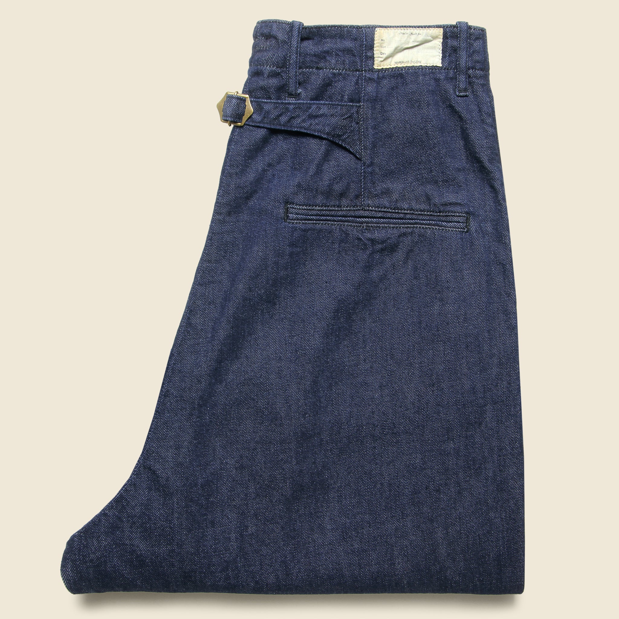 11.5oz Denim High Waisted NIME Pants - Indigo - Image 3