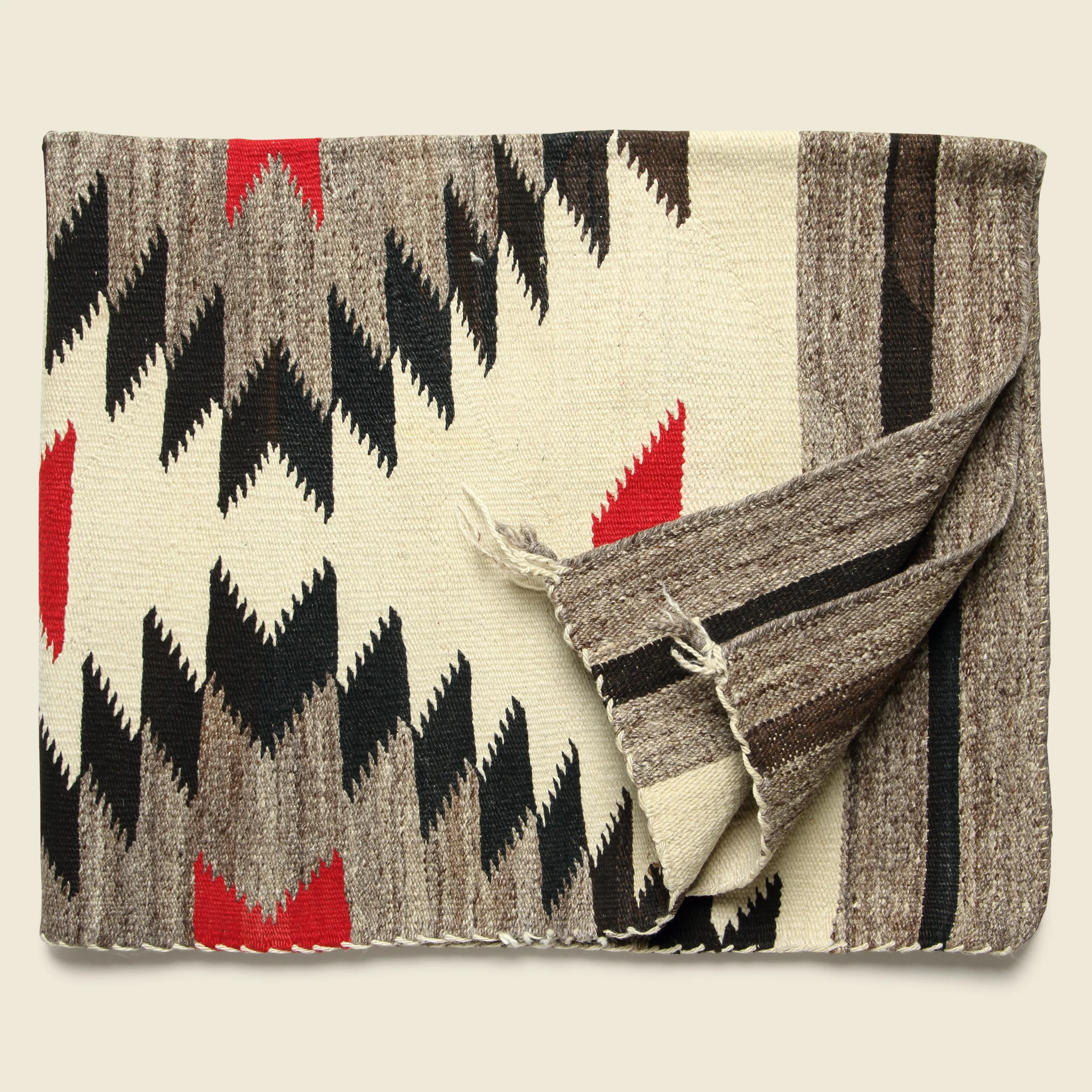 1930s Diamond Navajo Woven Rug - Image 2