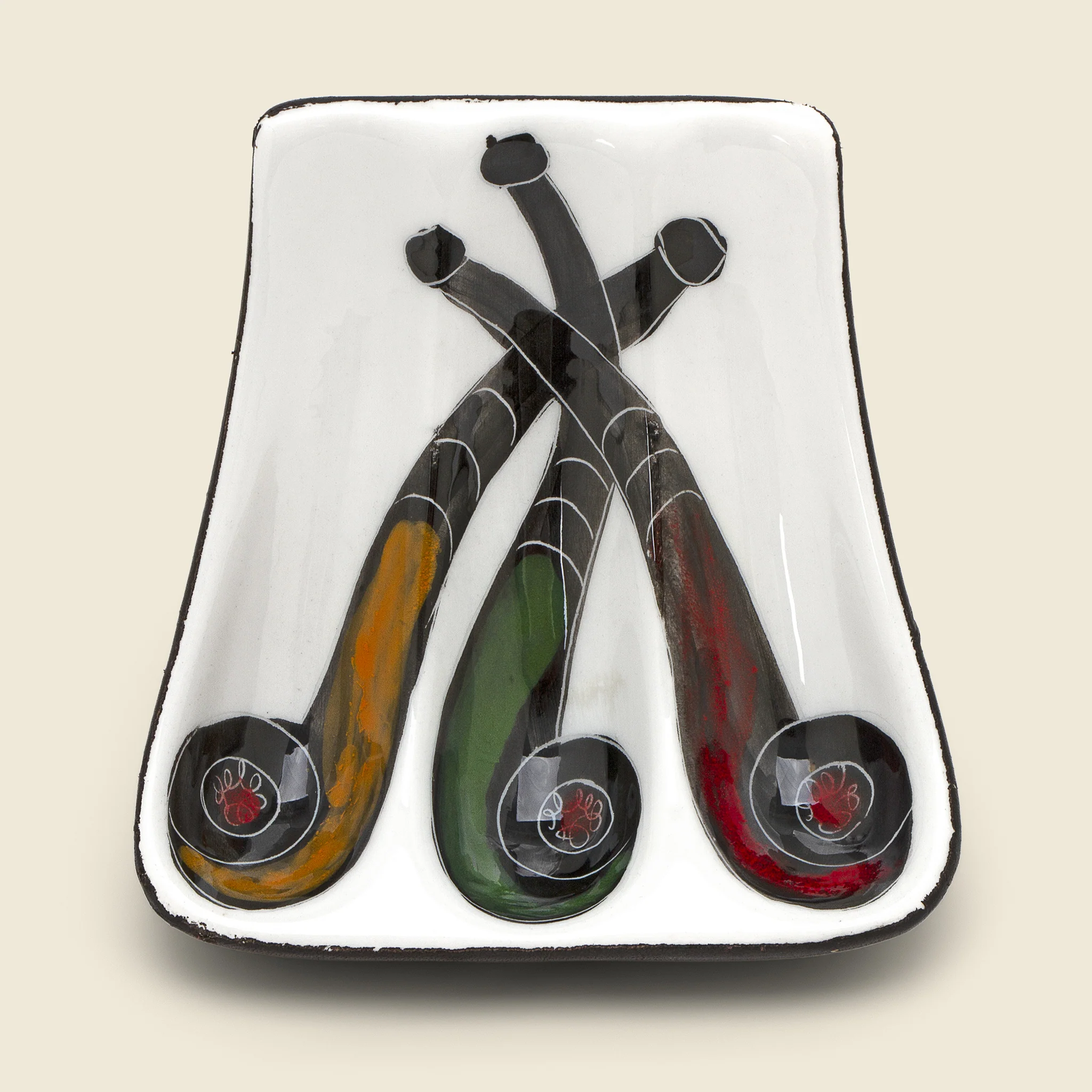 1950s Hand-Painted Pipe Stand