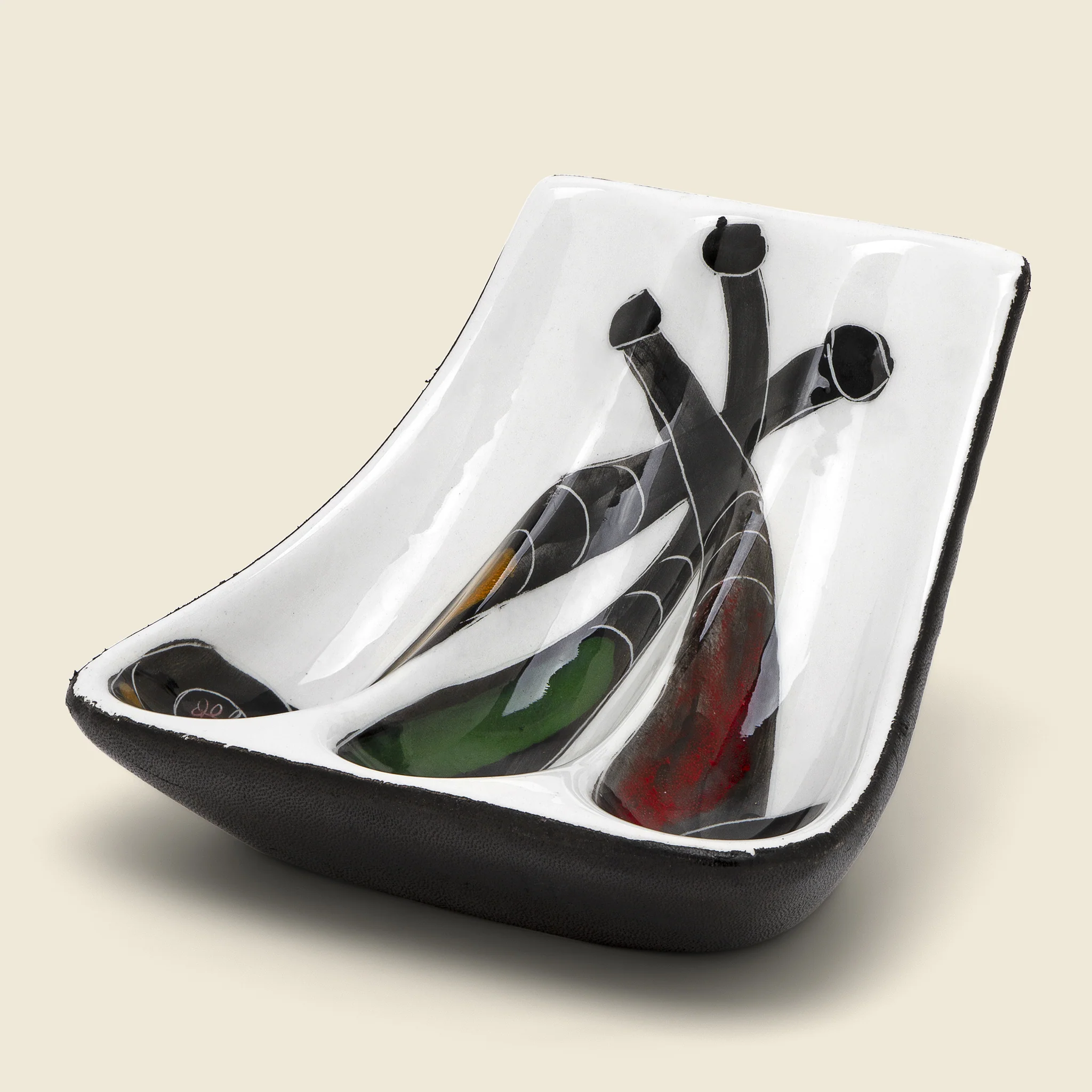 1950s Hand-Painted Pipe Stand - Image 2