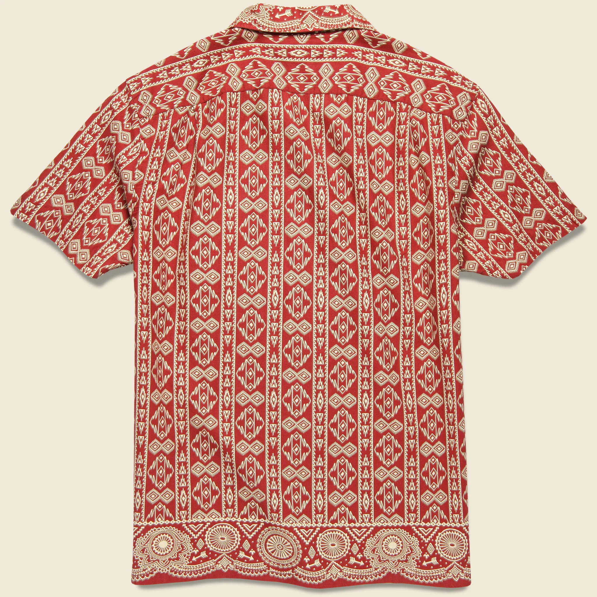 2 Pocket Camp Shirt - Red/Tan - Image 2