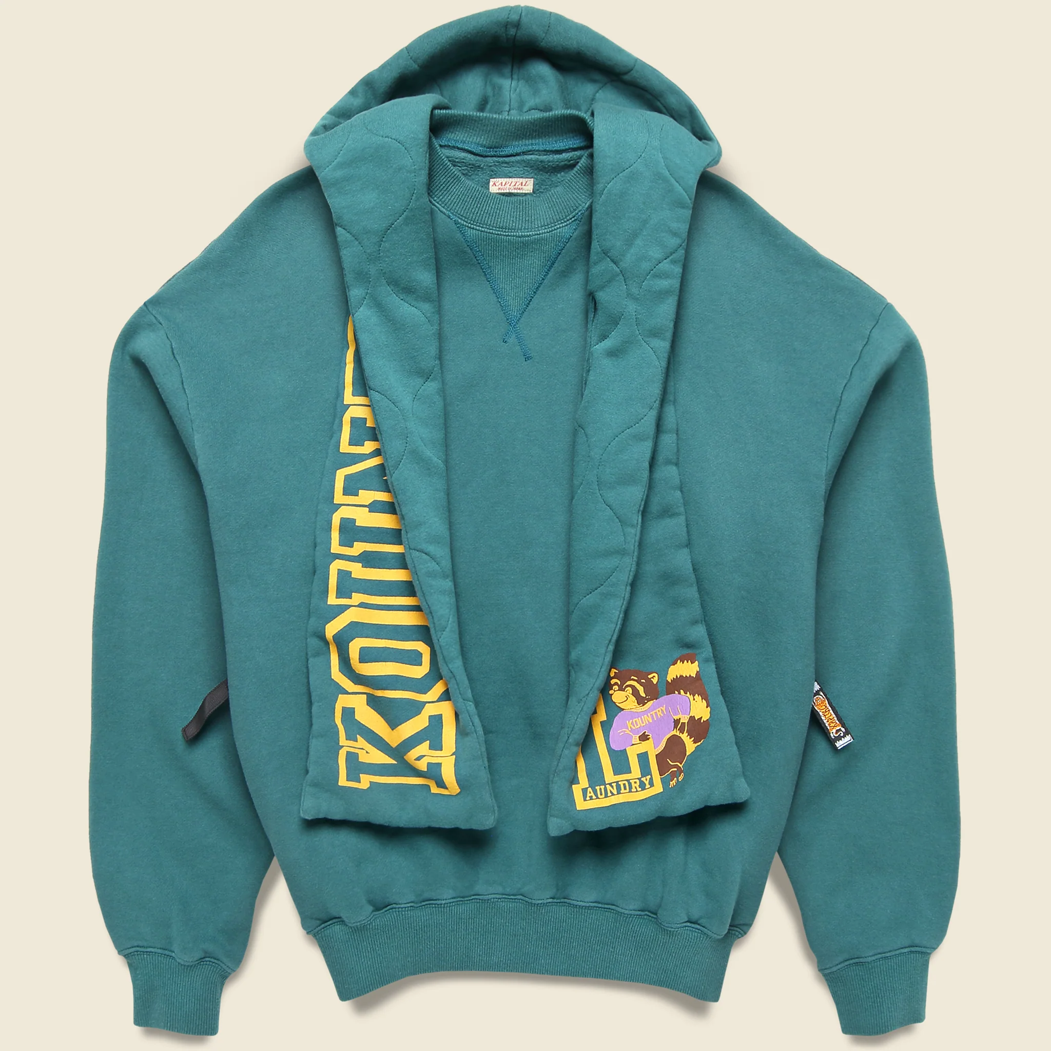 30/-Napped Lining SWT KESA Parka (KOUNTRY) - Turquoise - Image 3