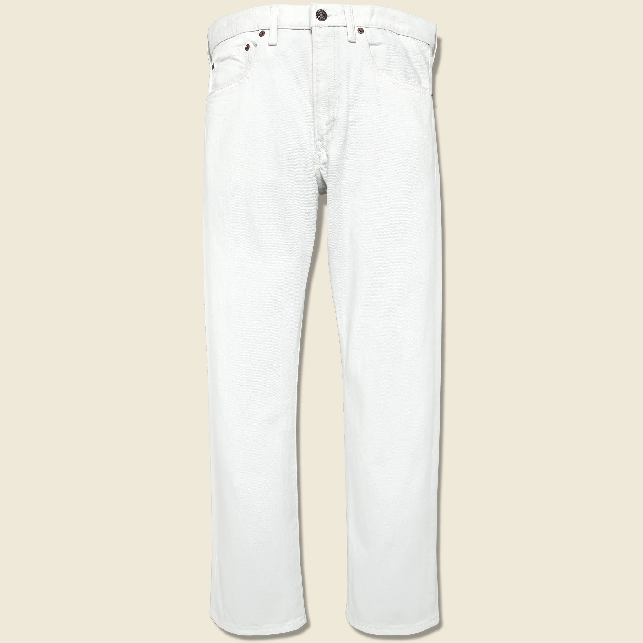 5 Pocket Denim - White