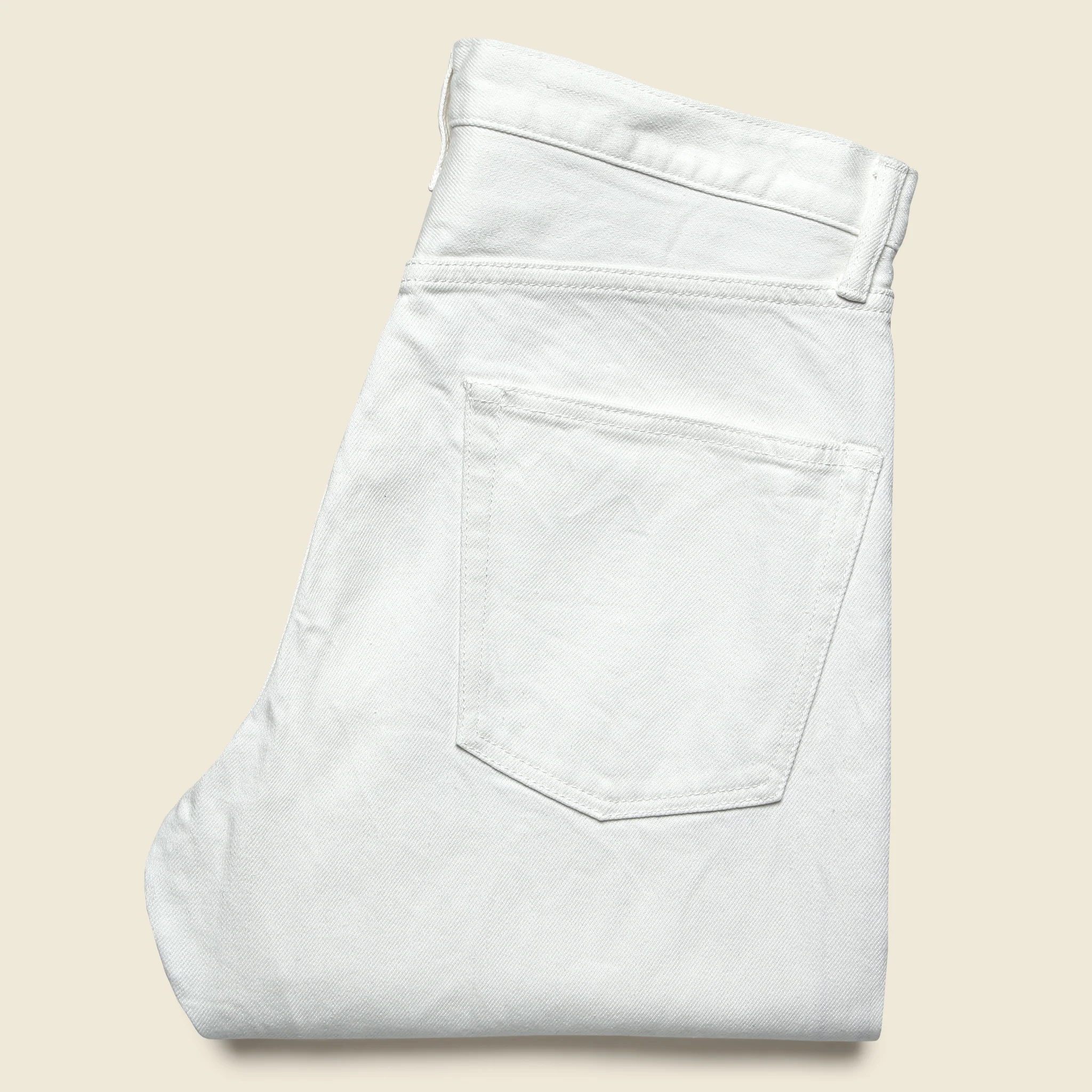 5 Pocket Denim - White - Image 3