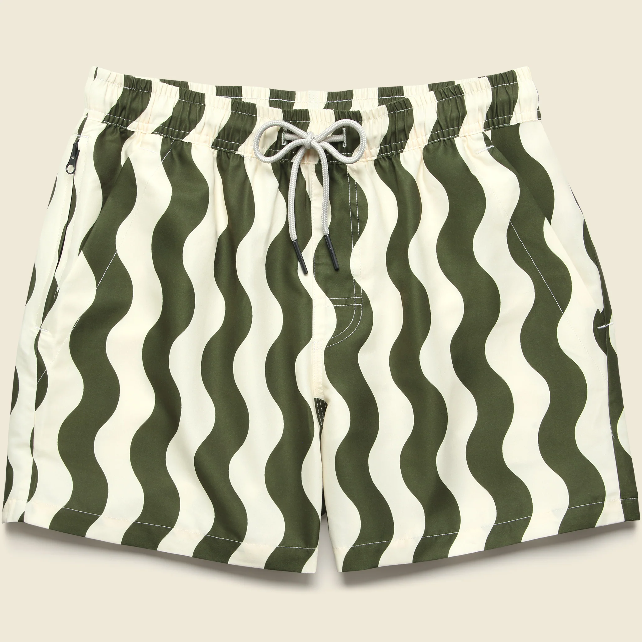 5" Swim Trunks - Forest Waver