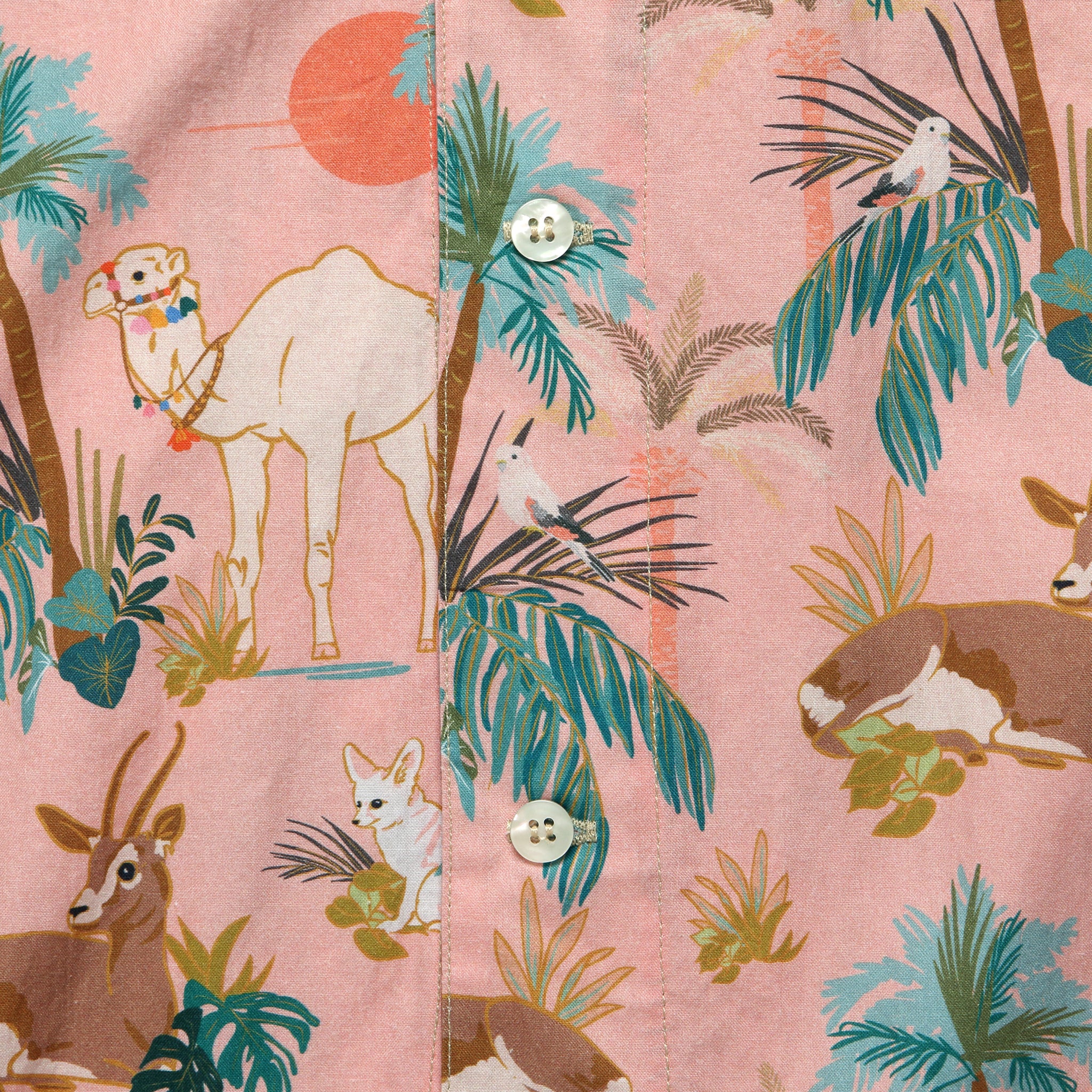 50's Milano Animal Crossing Shirt - Pink - Image 3