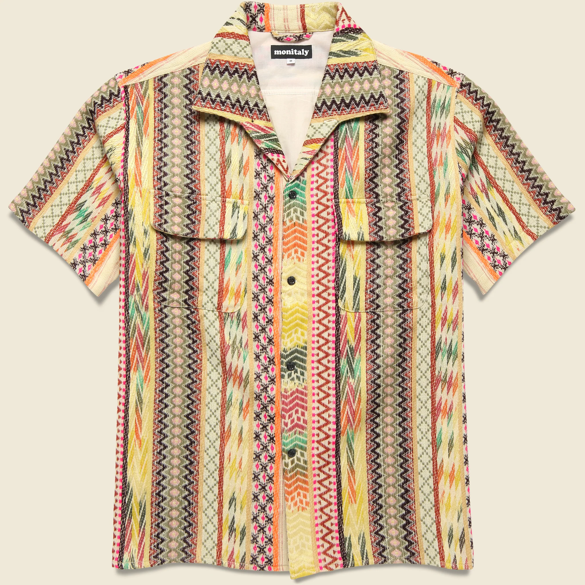 50s Milano Shirt - Jacquard Natural