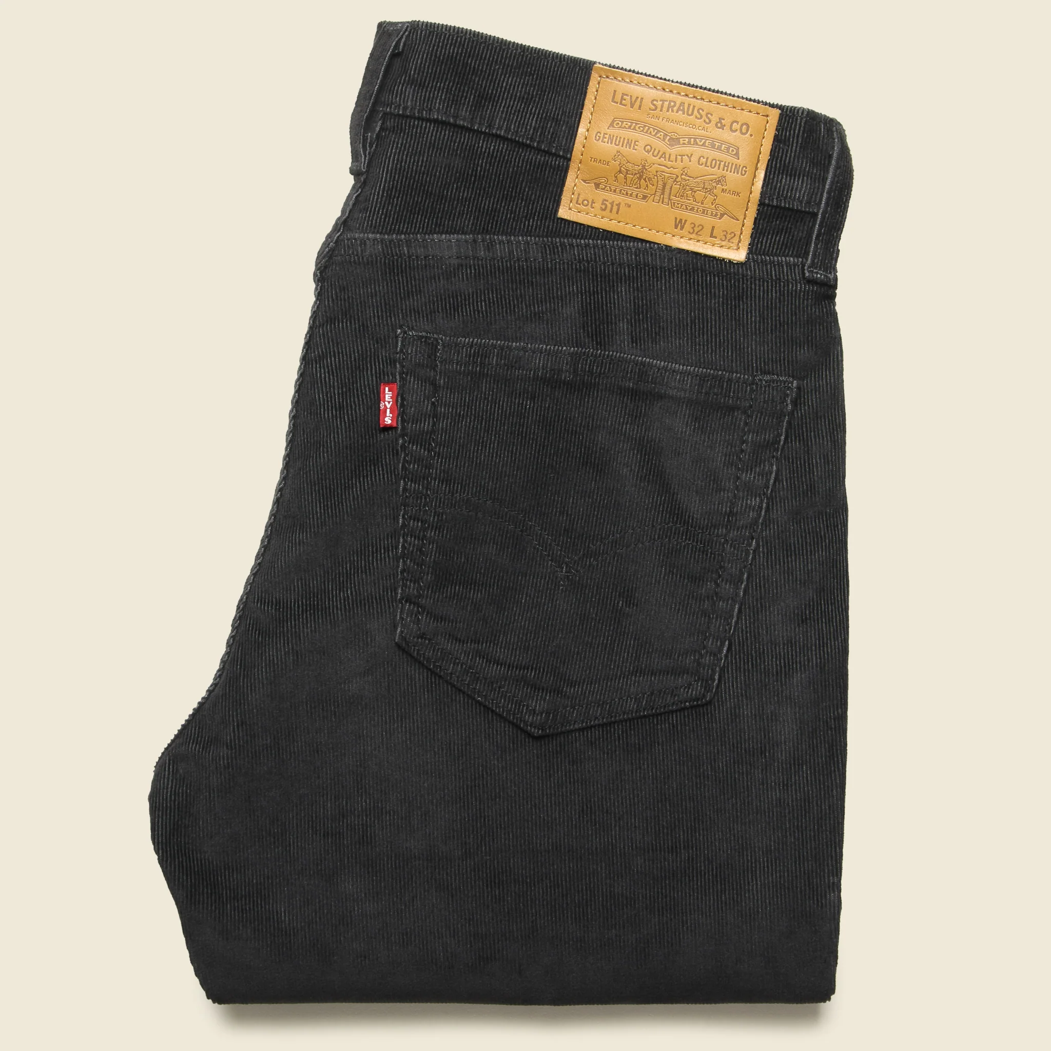 511 Slim Corduroy Pant - Black Agate - Image 3