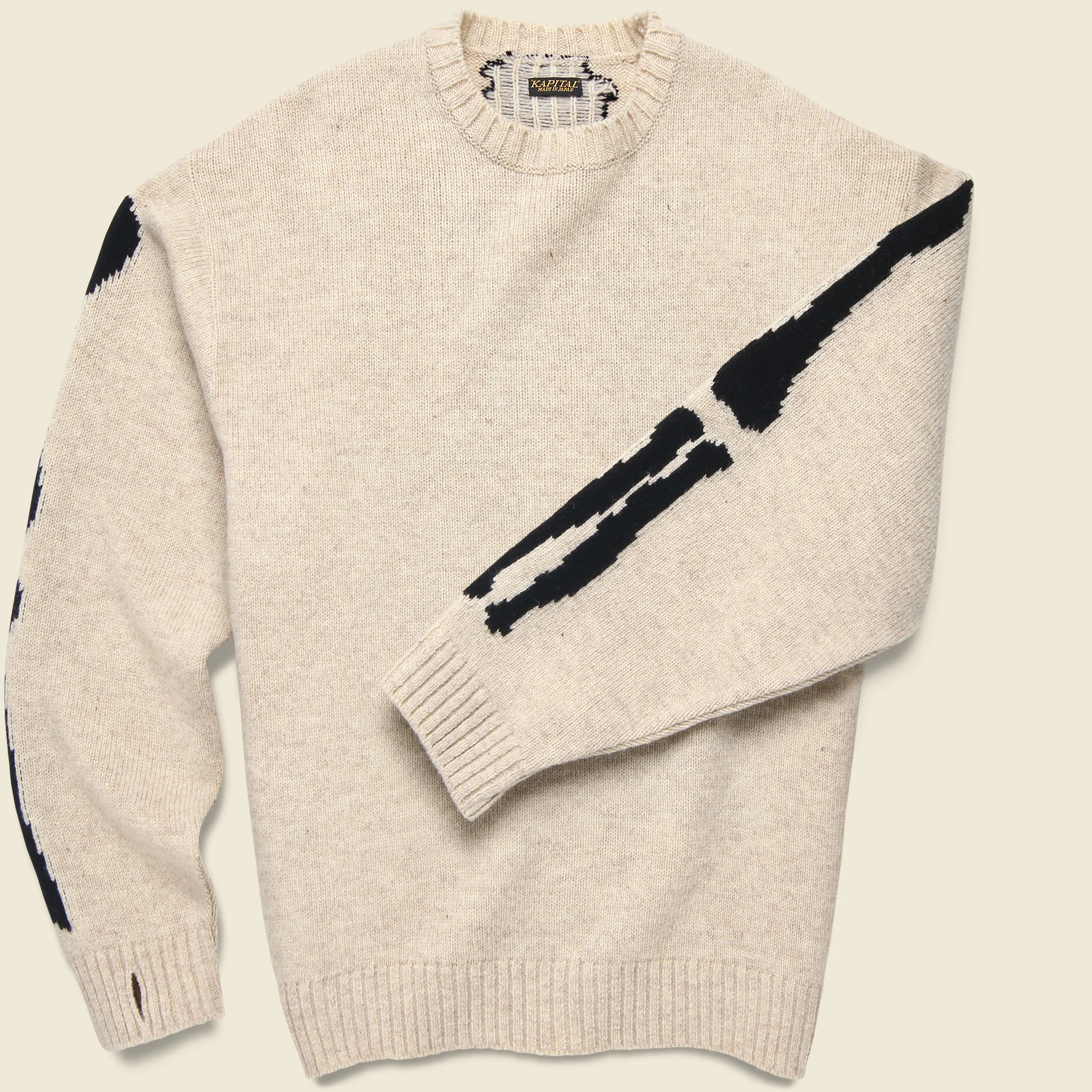 5G Wool Bone Sweater - Ecru - Image 2
