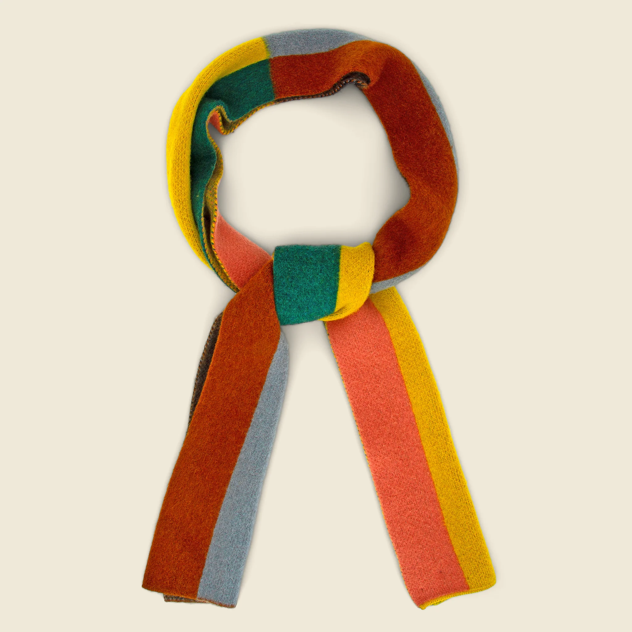 6 Color Vertical Stripe Scarf - Multi