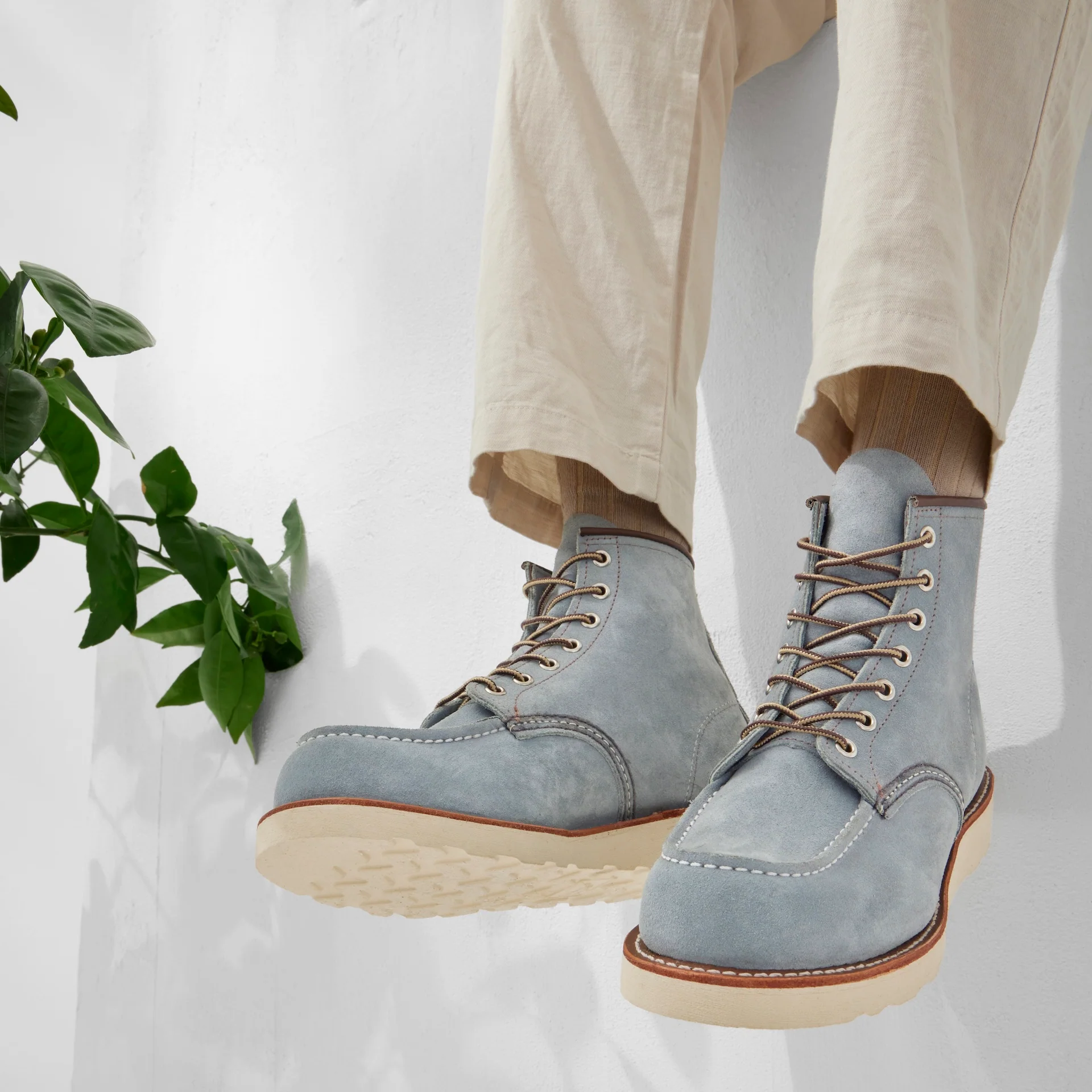 6" Moc Toe No. 8800 - Dusty Blue Abilene - Image 3