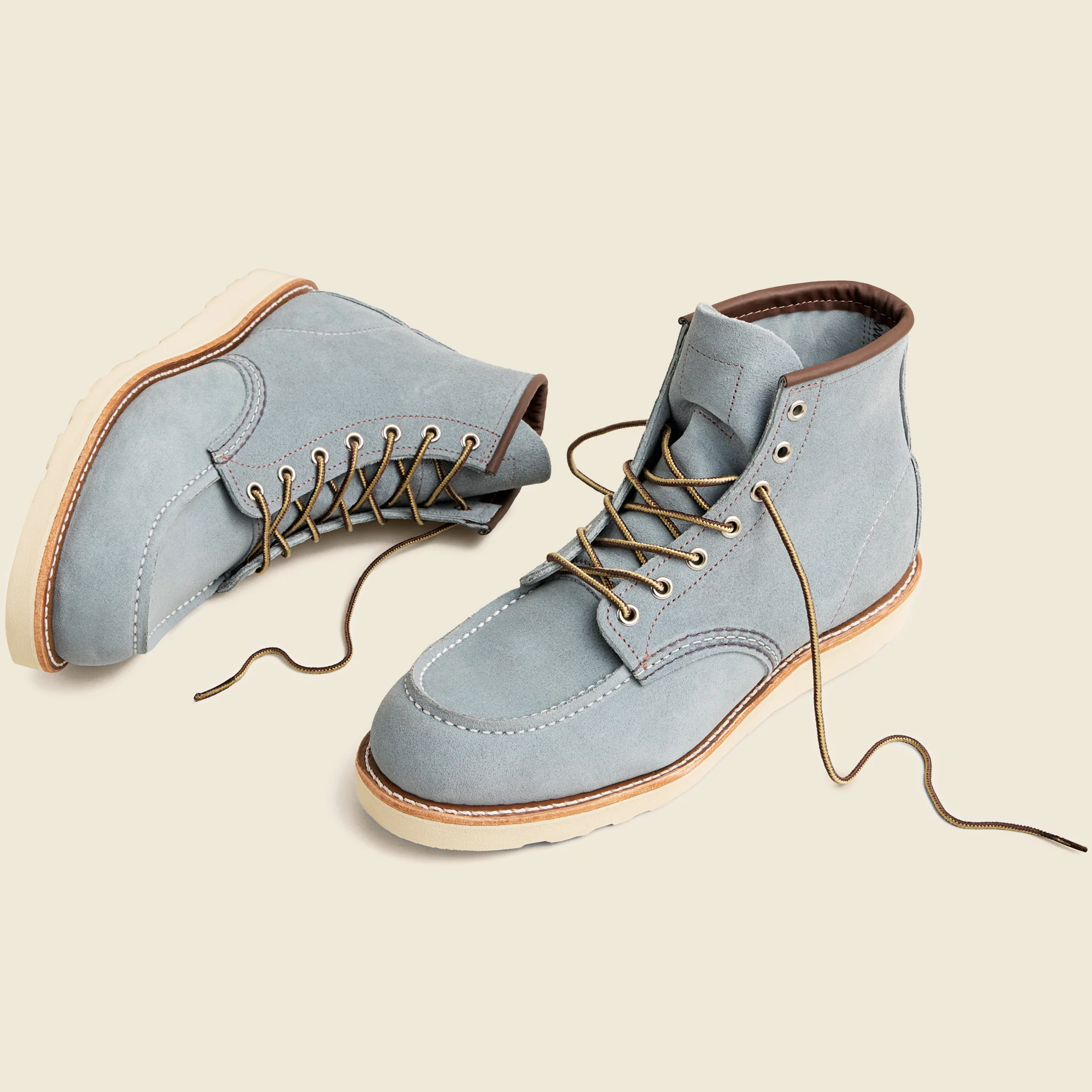 6" Moc Toe No. 8800 - Dusty Blue Abilene - Image 5