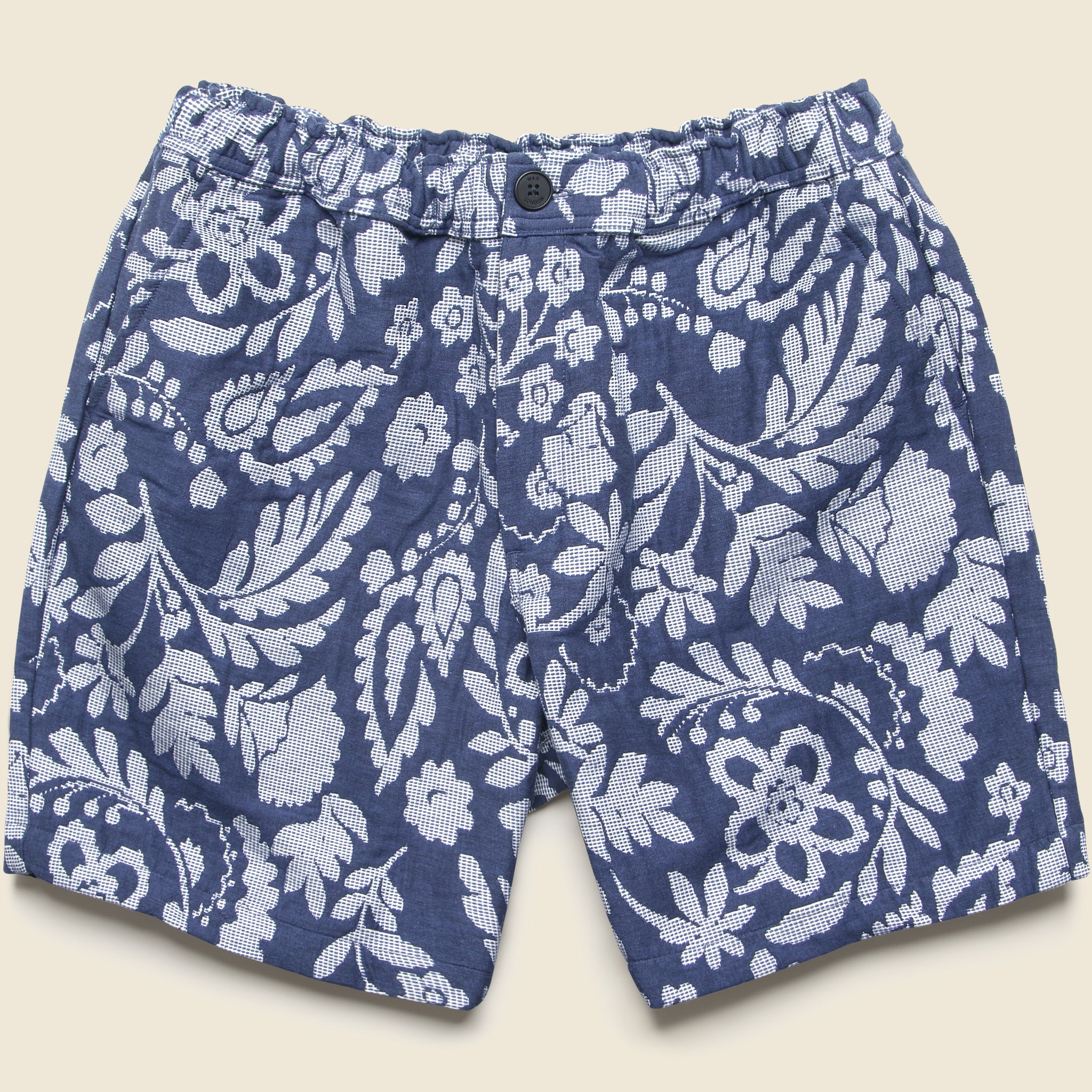 7" Kurt Shorts - Floral Jacquard Blue