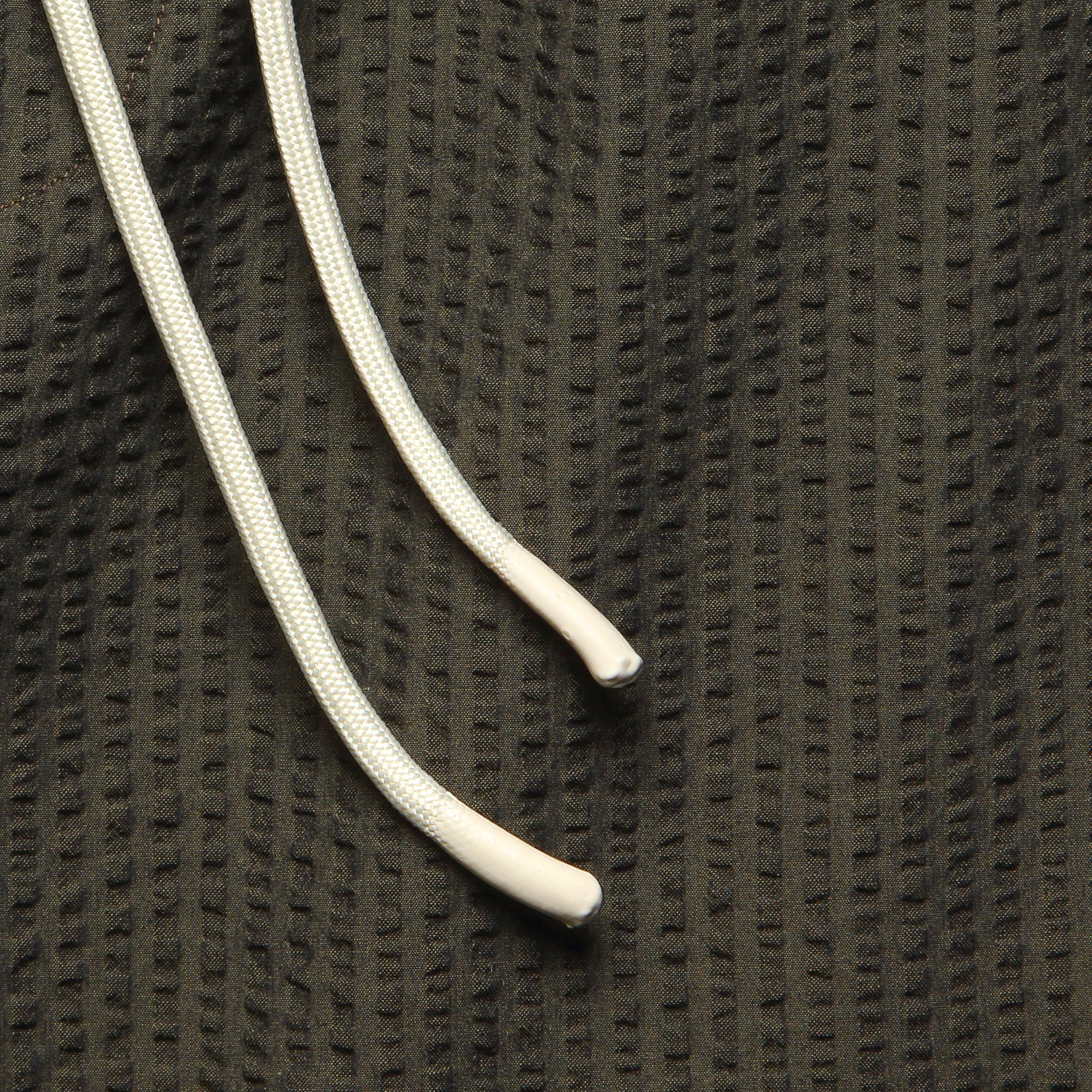7" Seersucker Shorts - Olive - Image 3