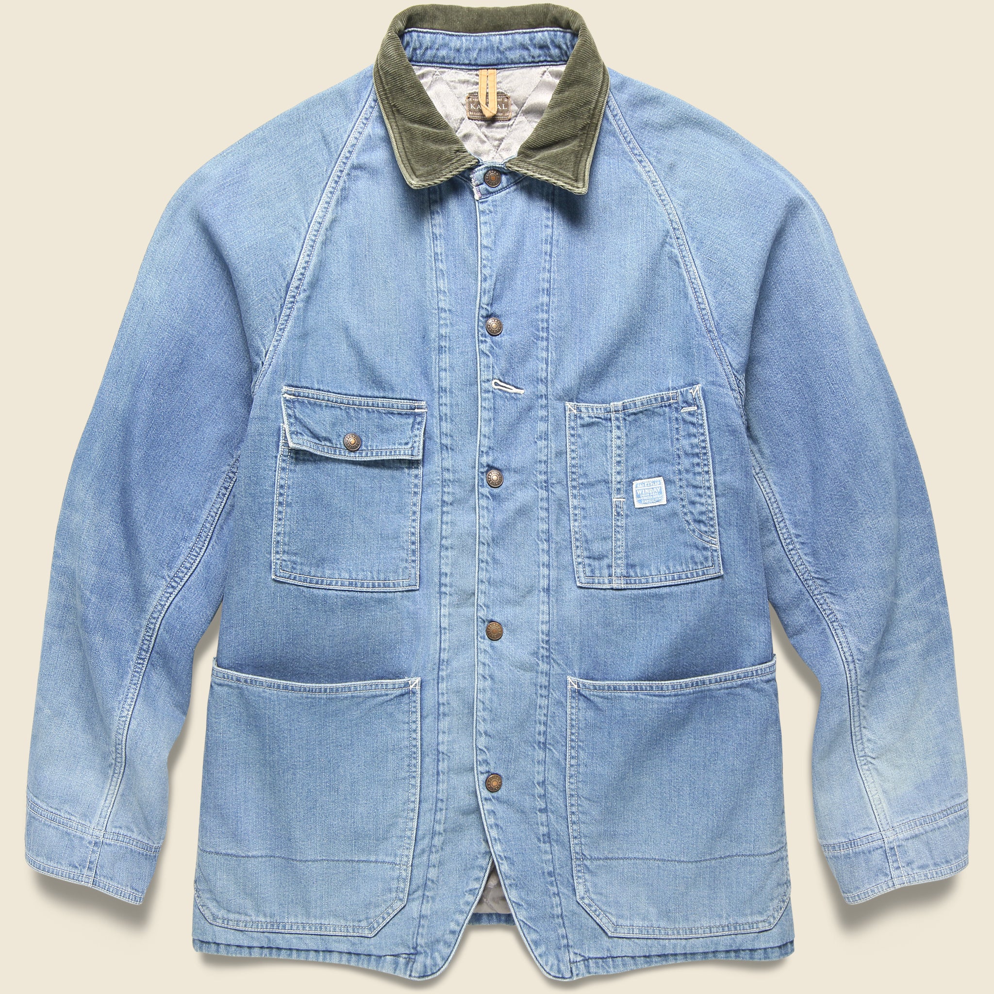 8oz Denim Lined Cactus Coverall - Light Indigo