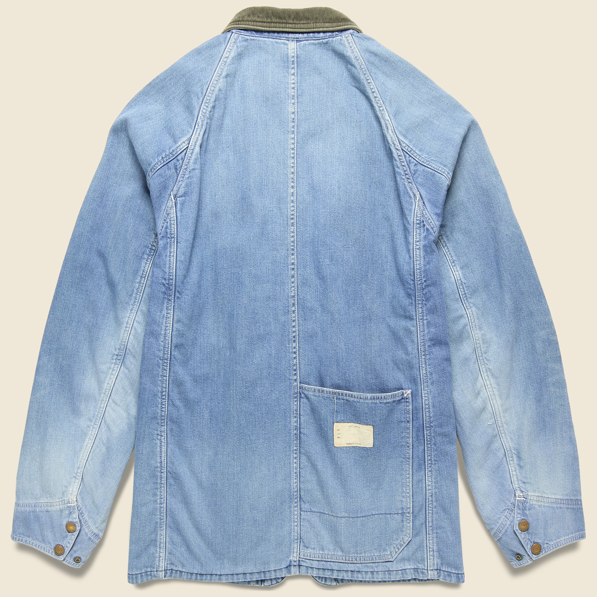 8oz Denim Lined Cactus Coverall - Light Indigo - Image 2