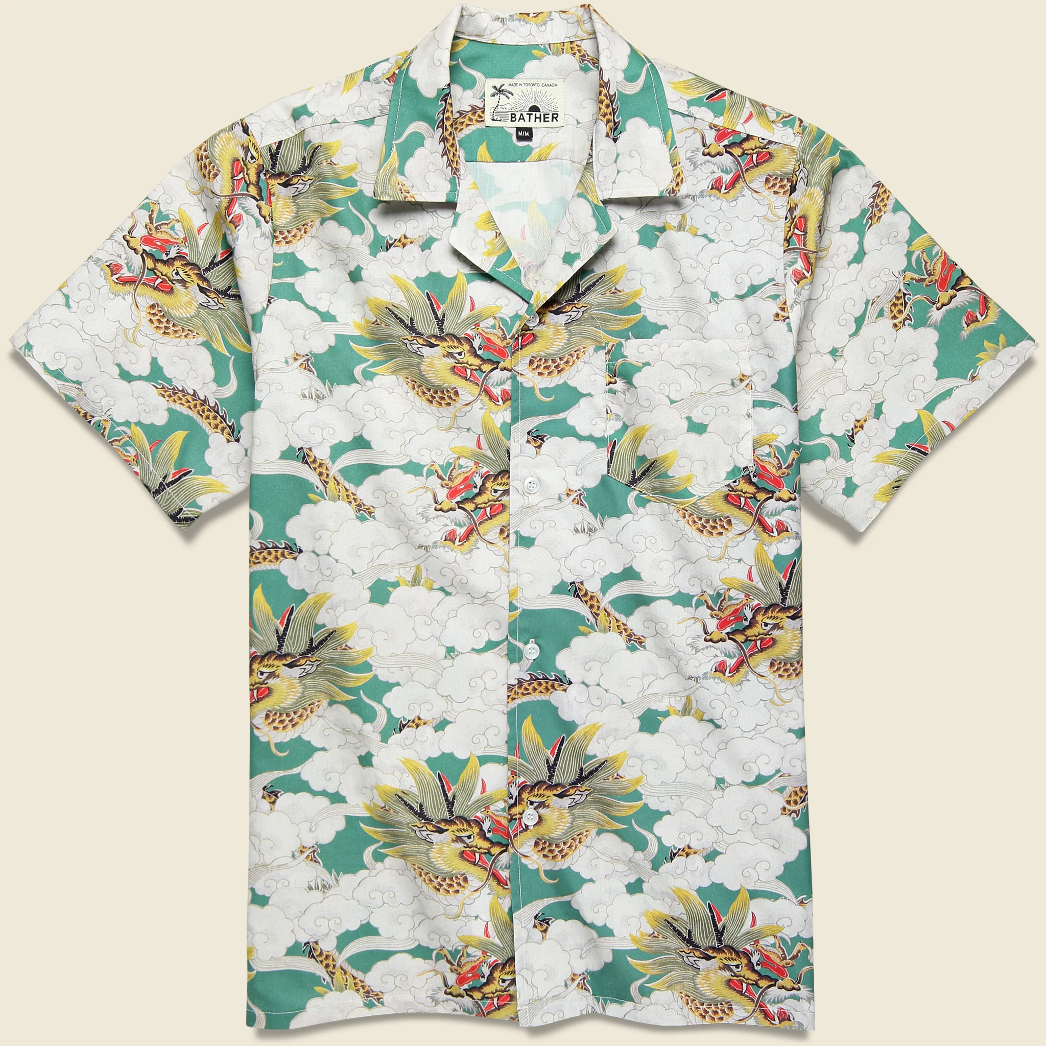 Above the Clouds Camp Shirt - Green