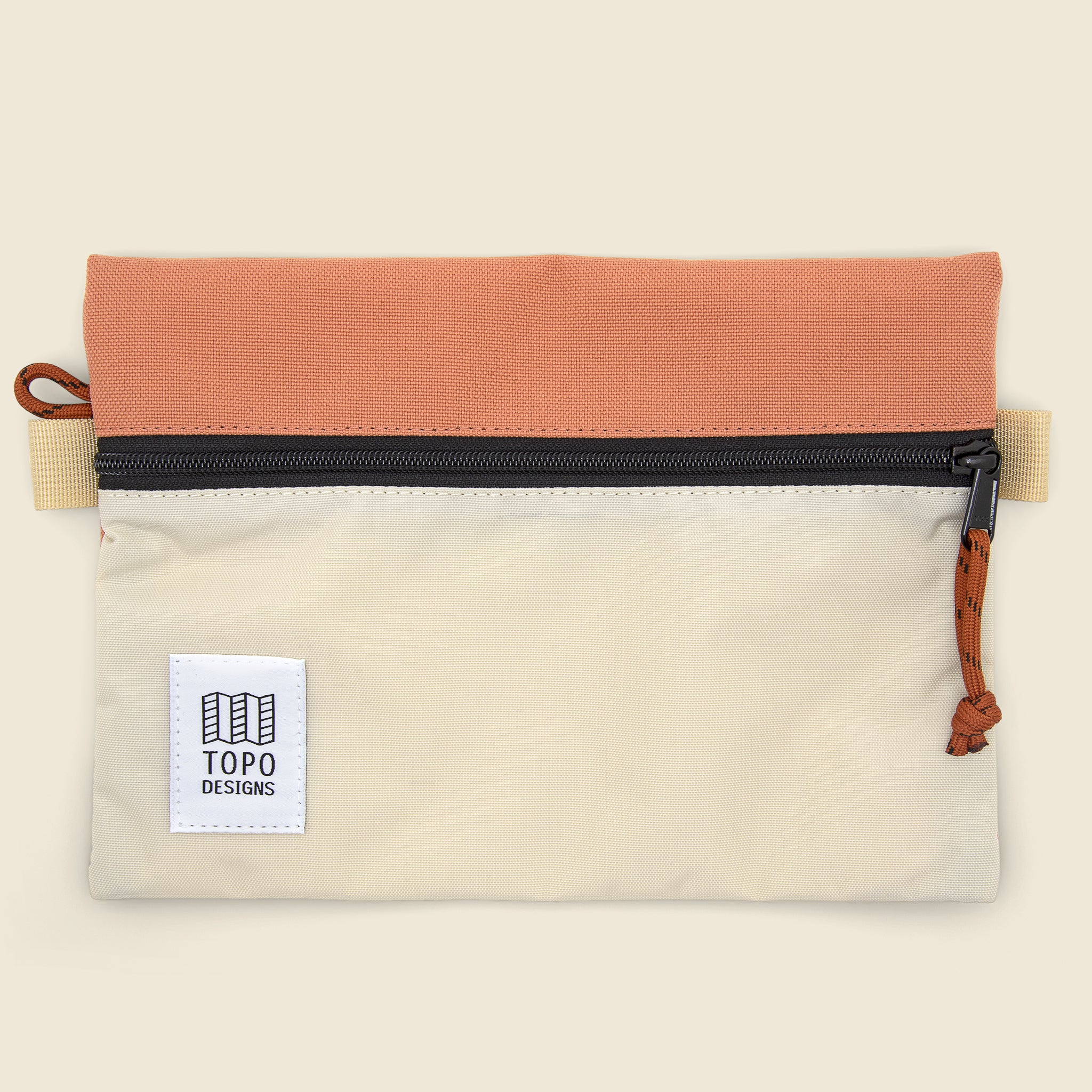 Medium Accessory Bag - Bone White/Coral