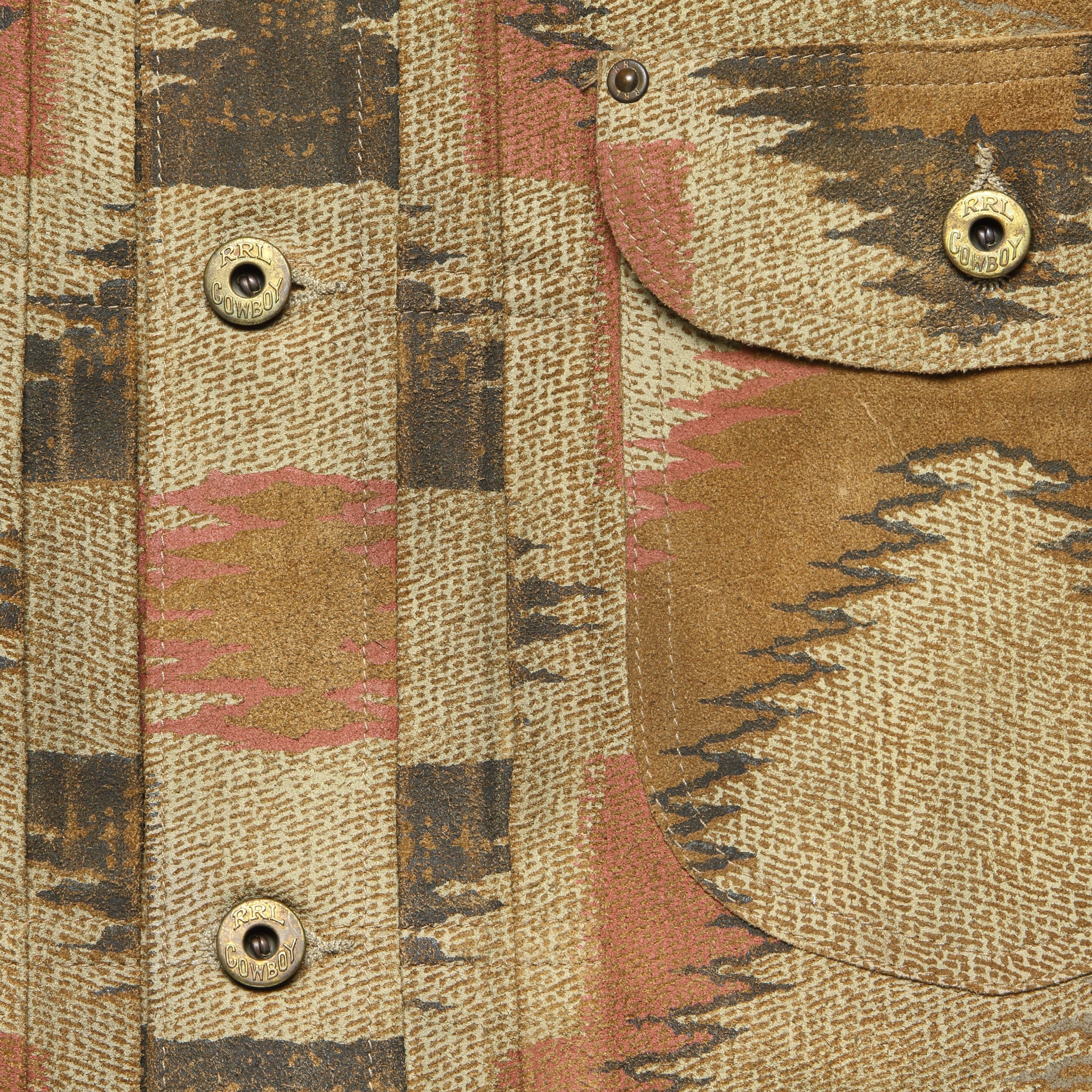 Limited-Edition Roughout Suede Jacket - Tan/Multi - Image 3