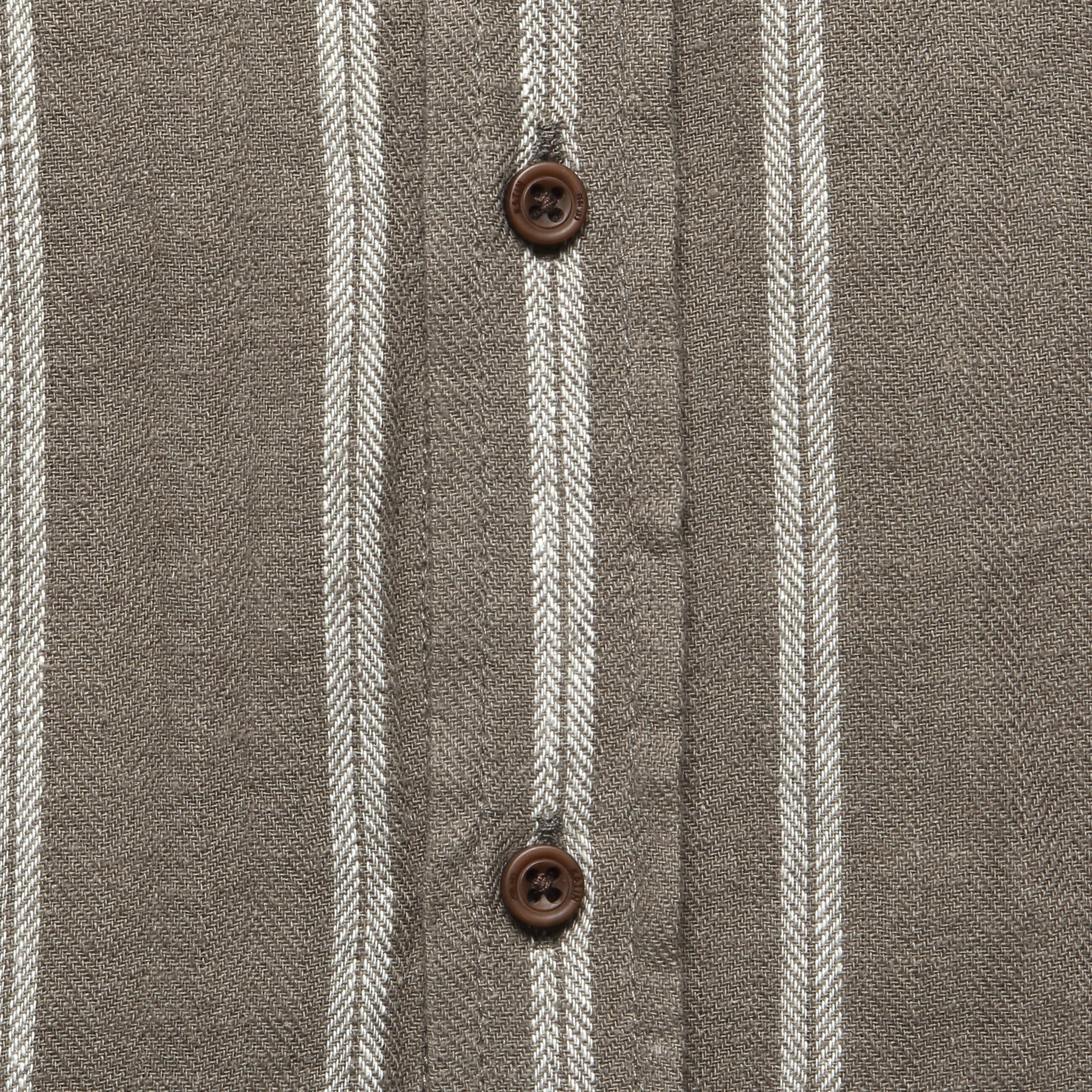 Alan Stripe Shirt - Gravel/White - Image 3