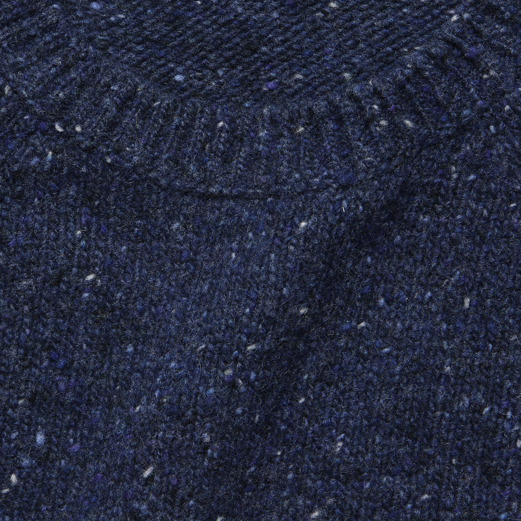 Alpaca Wool Donegal Crew Sweater - Fisherman Blue - Image 3
