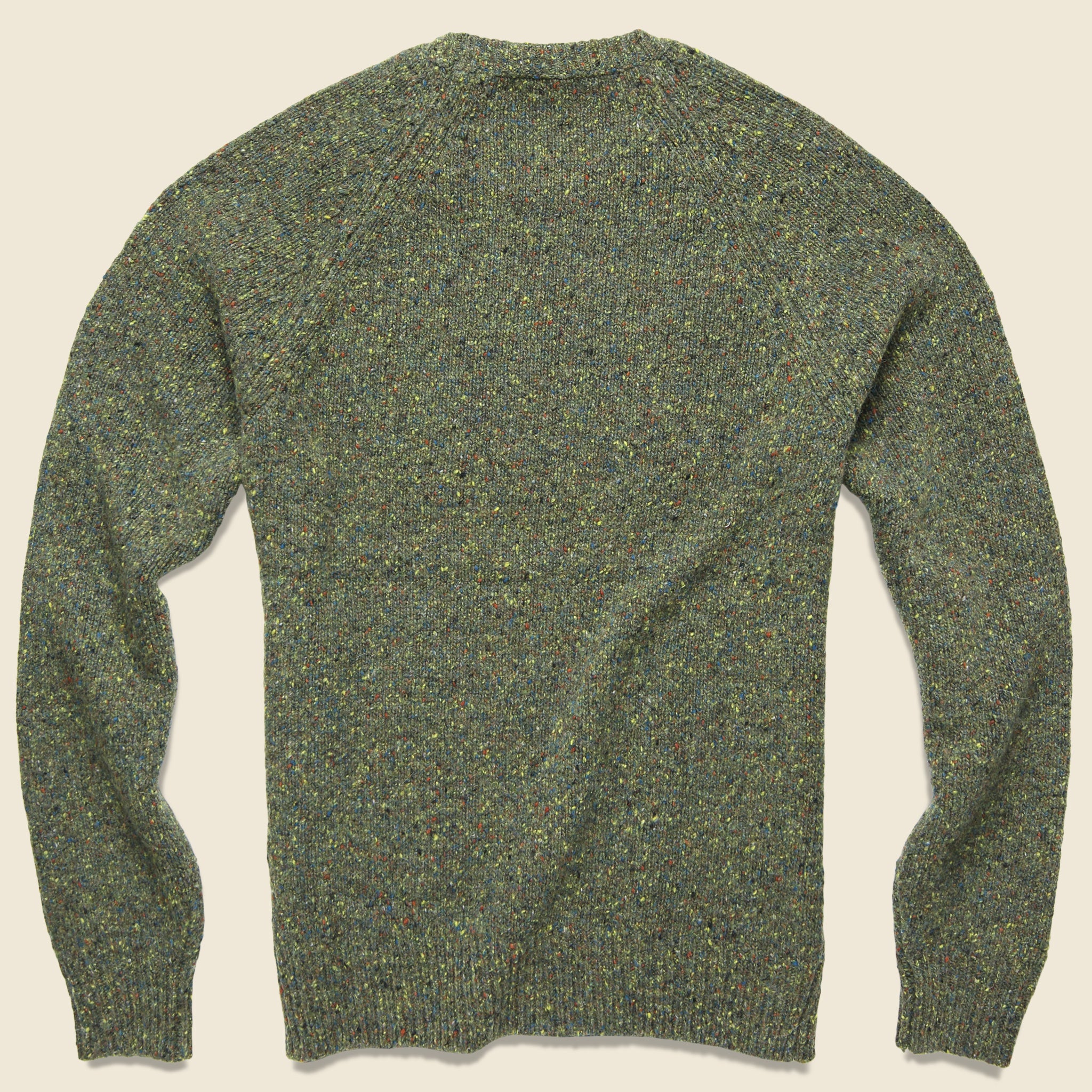 Alpaca Donegal Crew Sweater - Riverbank Green - Image 2