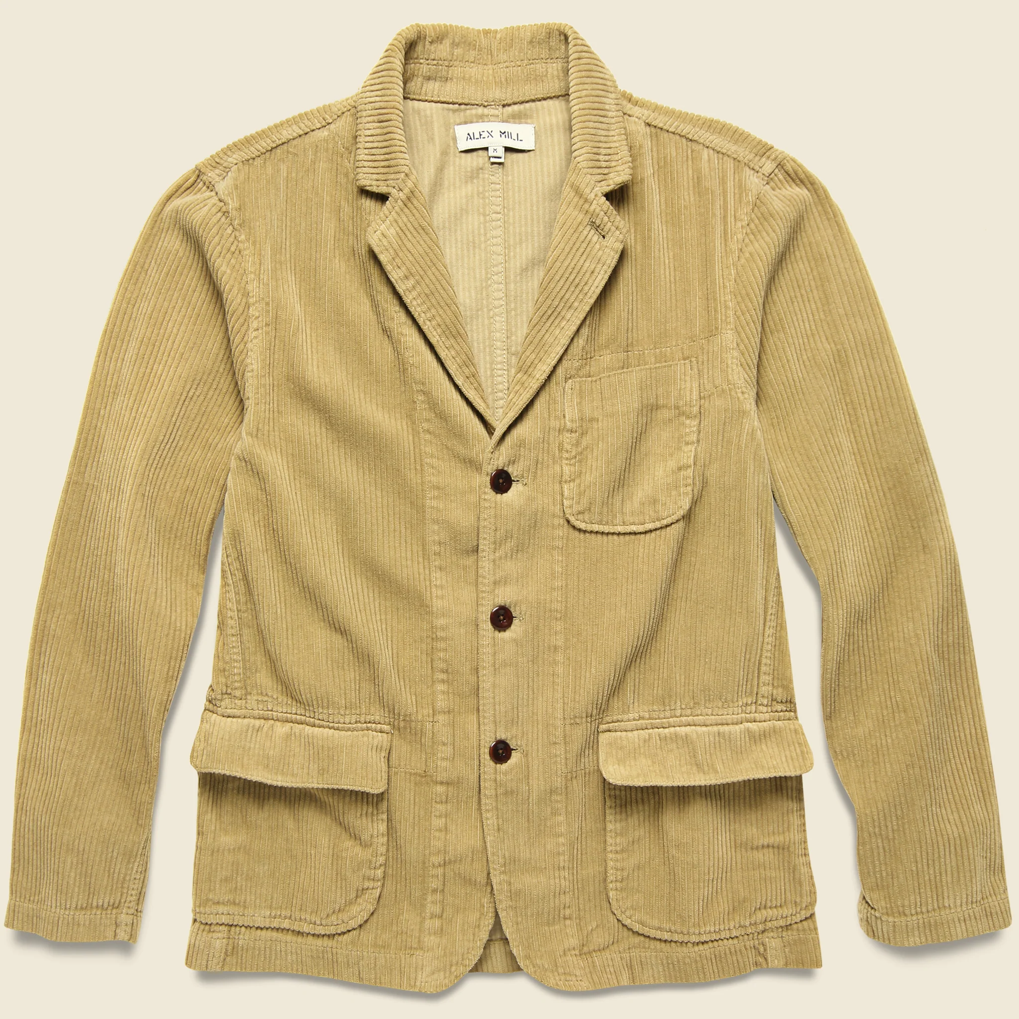 Rugged Corduroy Mill Blazer - Khaki