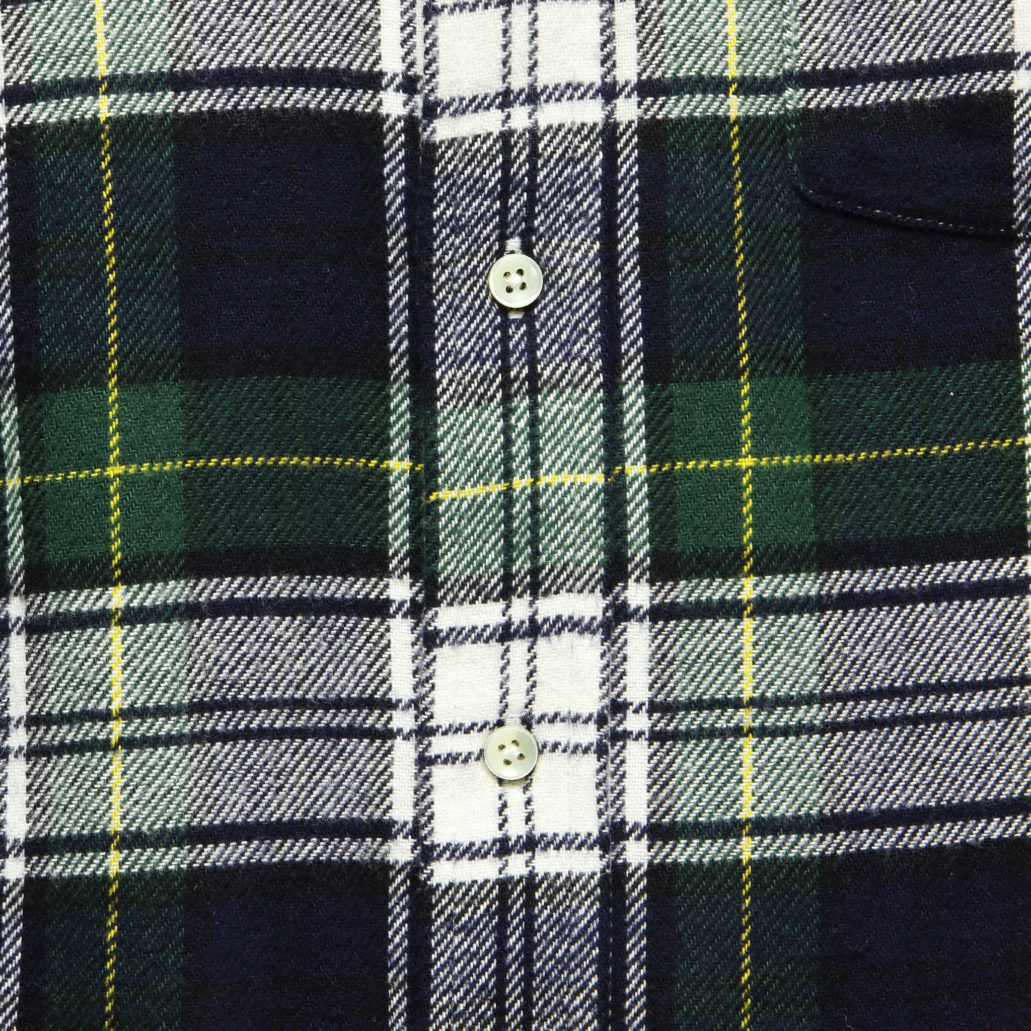 Classic Plaid Flannel - Green/Navy/White - Image 3