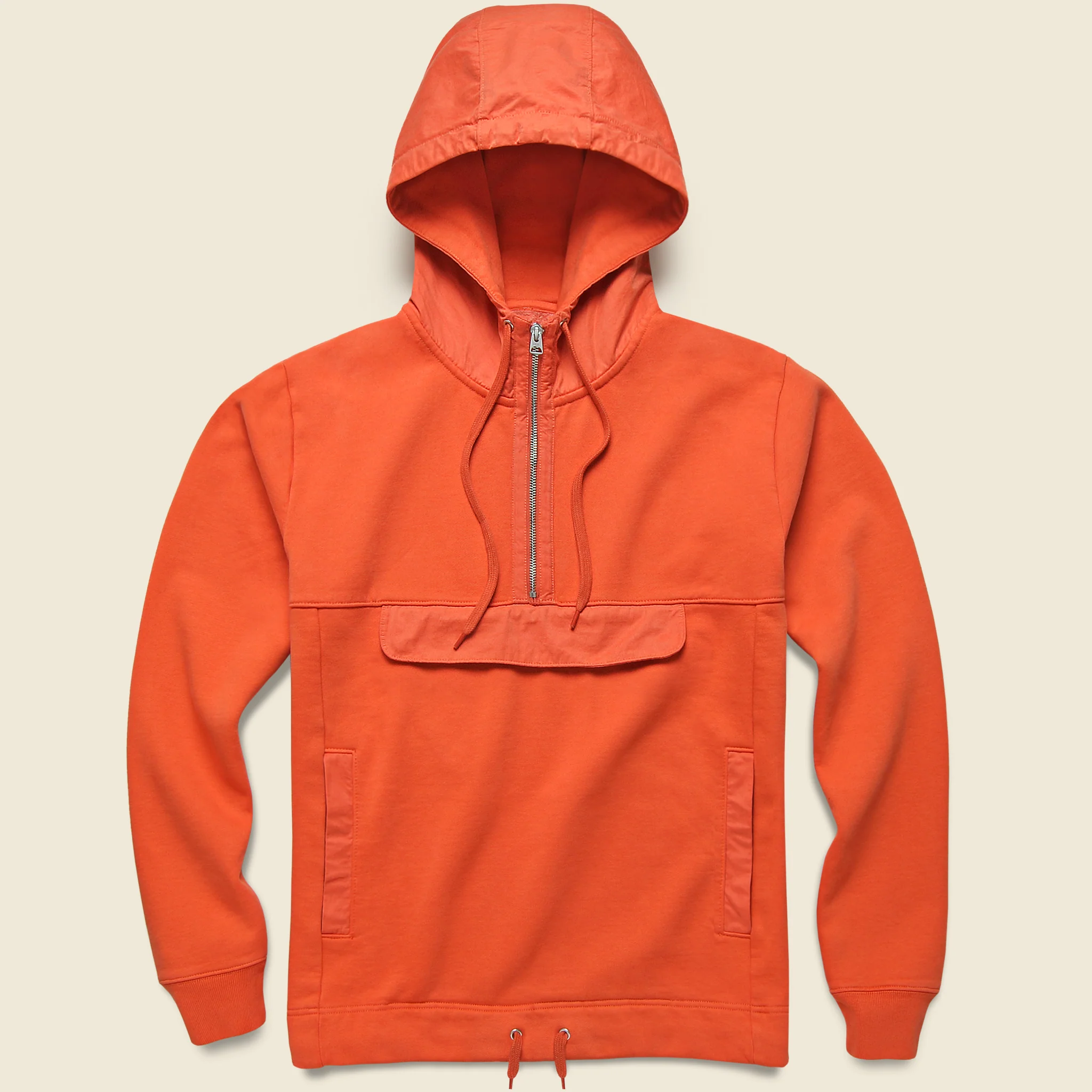 Fleece Popover Sweatshirt - Chili - Image 2