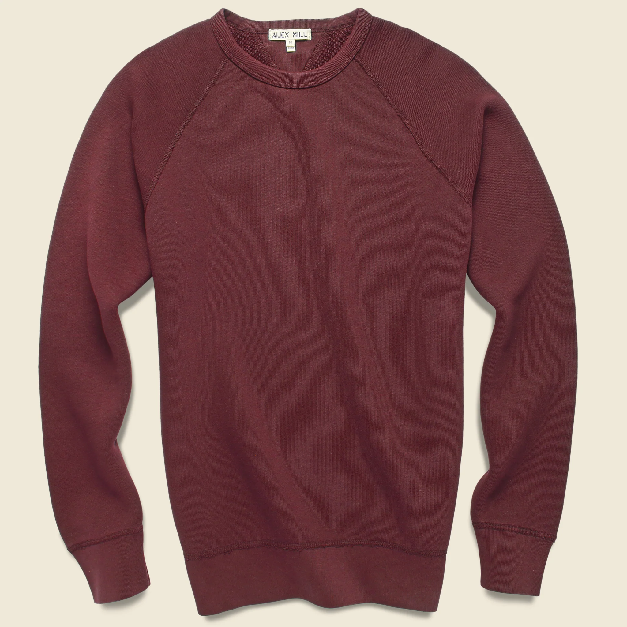 French Terry Sweatshirt - Bordeaux
