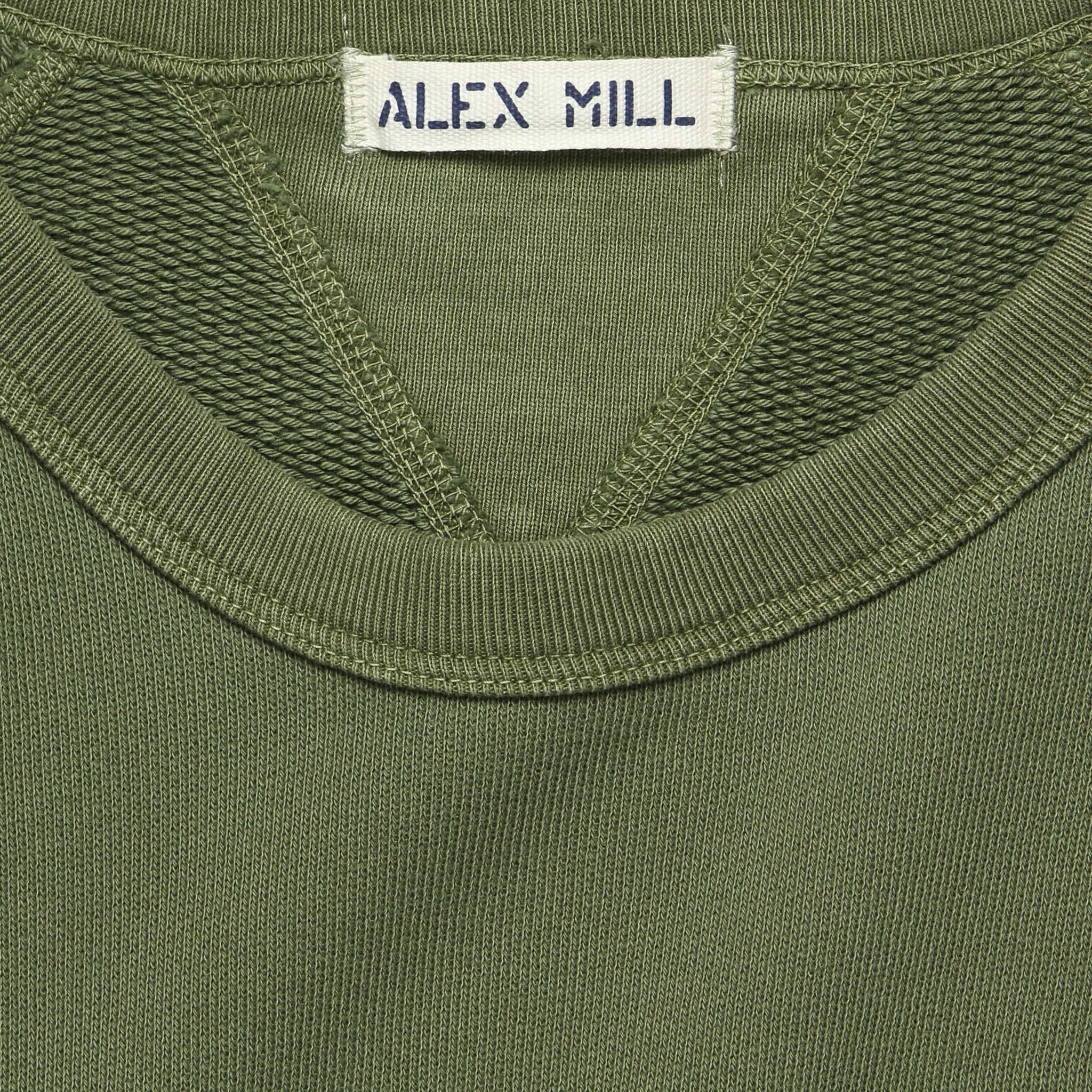 French Terry Sweatshirt - Faded Olive - Image 3