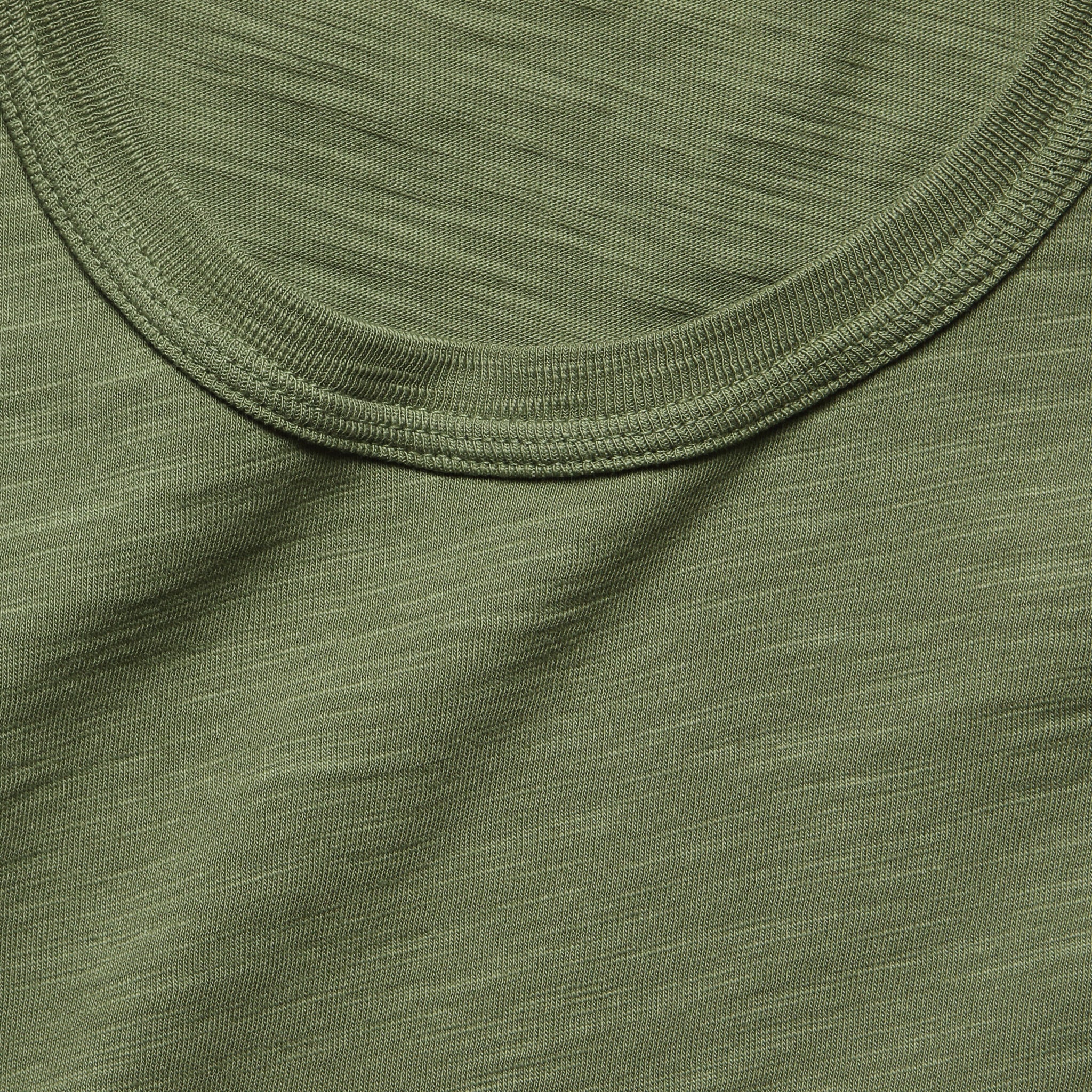 New Standard Slub Crew Tee - Military Green - Image 2