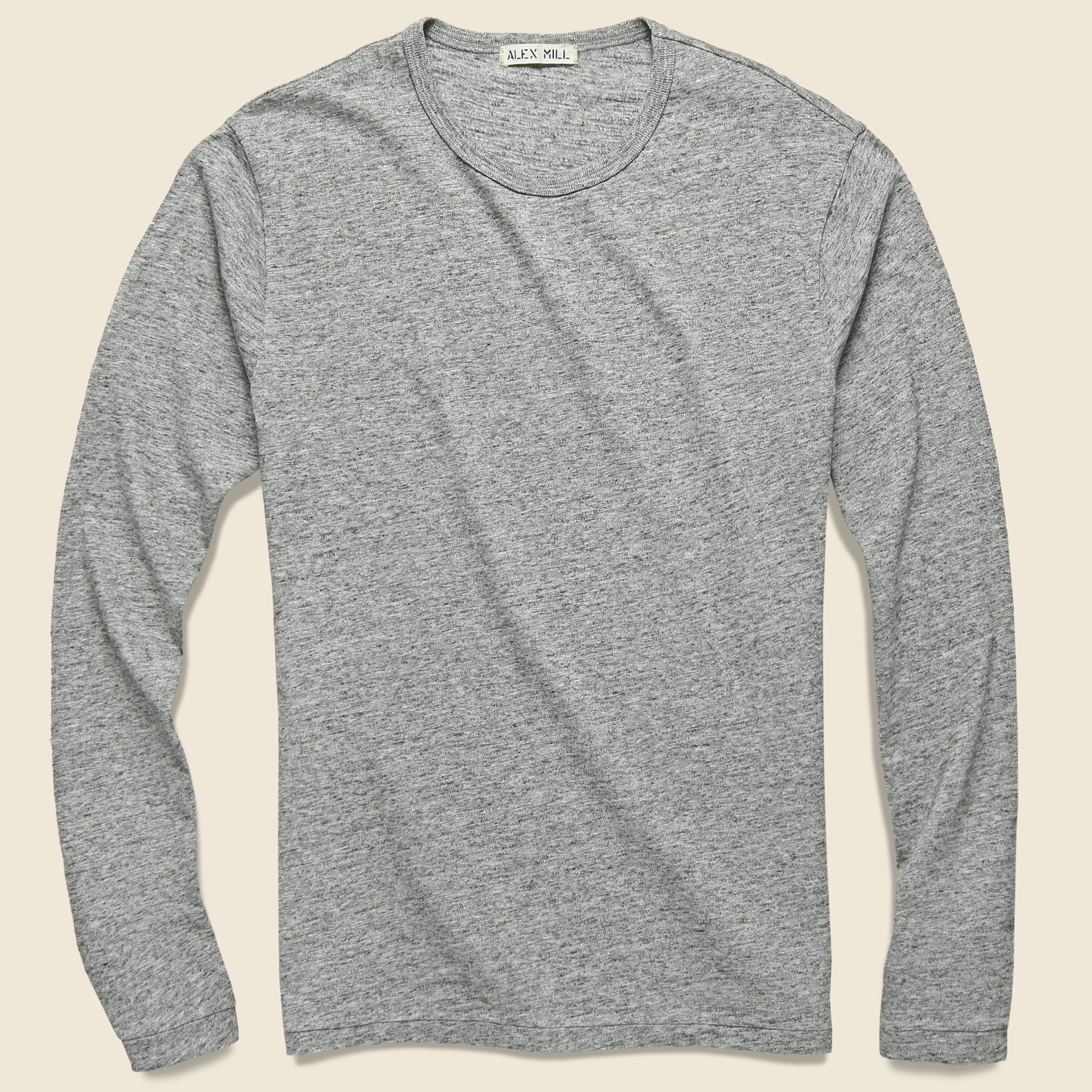 New Standard Slub Crew Tee - Heather Grey