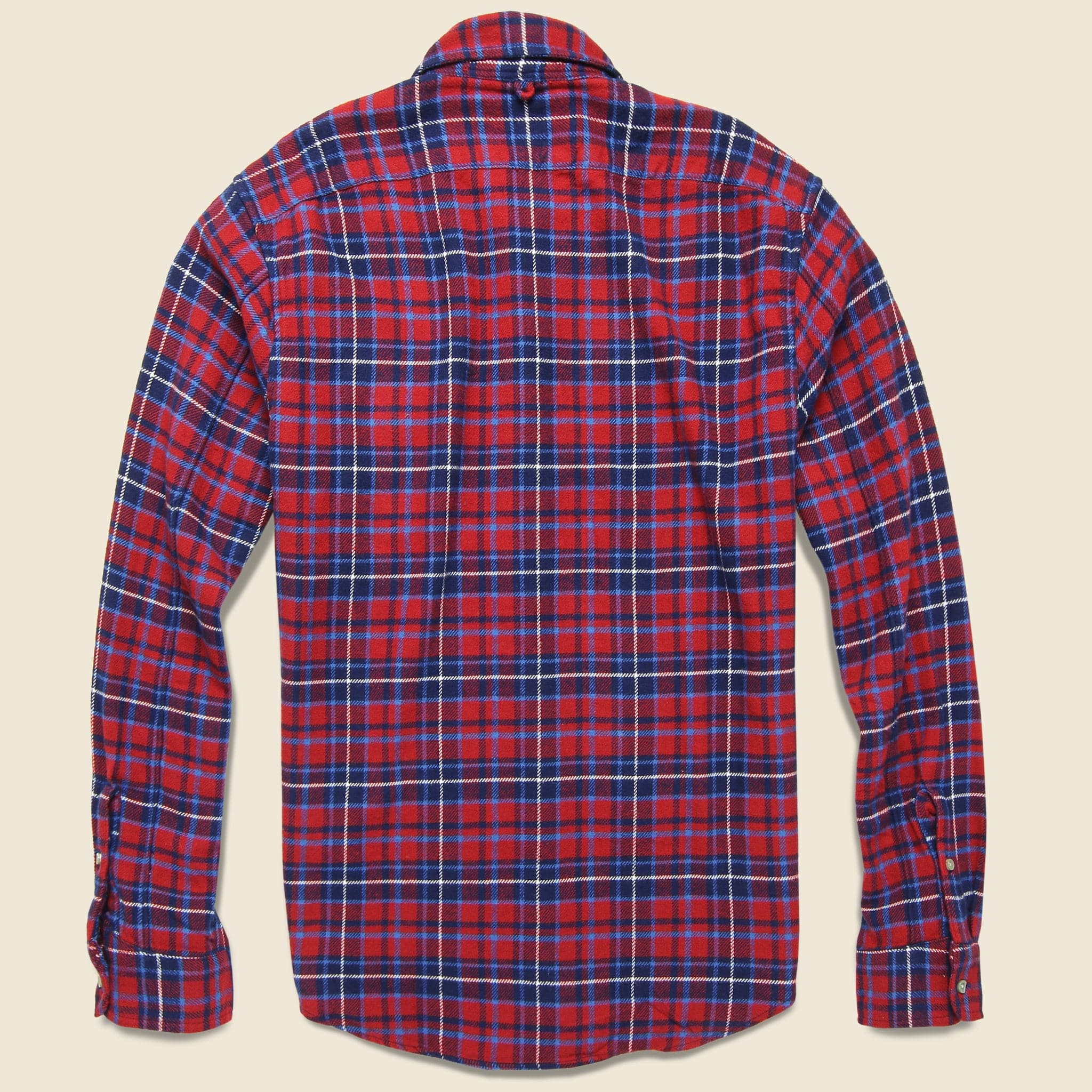 Standard Flannel - Red/Navy - Image 2