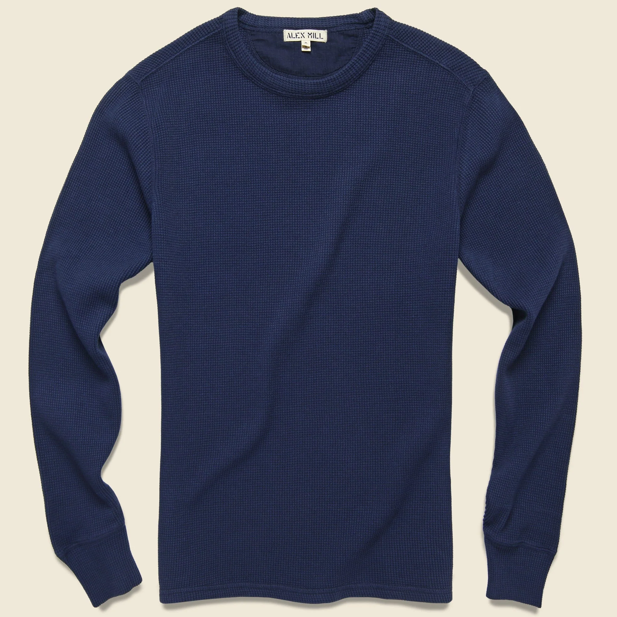Waffle Crewneck - Navy