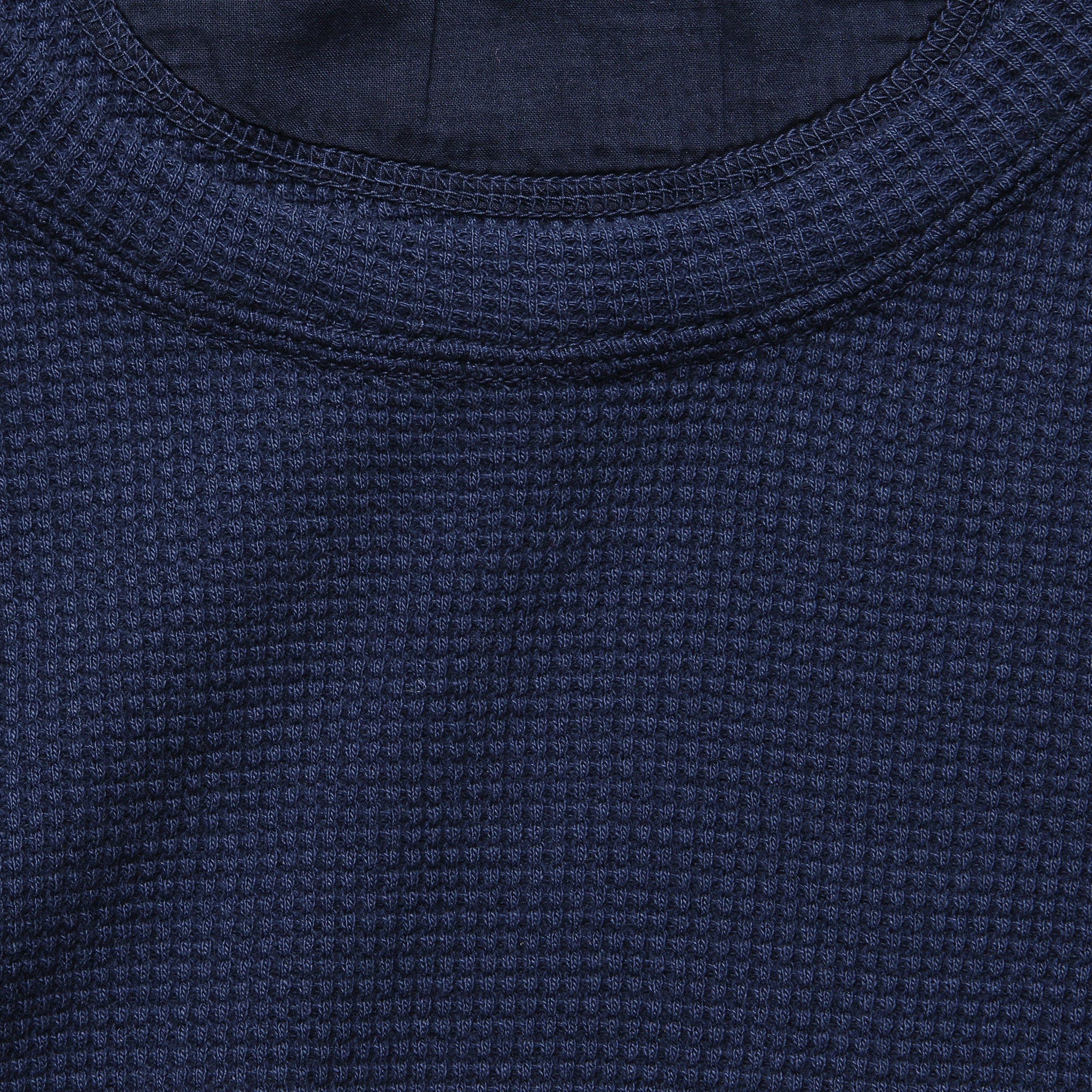 Waffle Crewneck - Navy - Image 2
