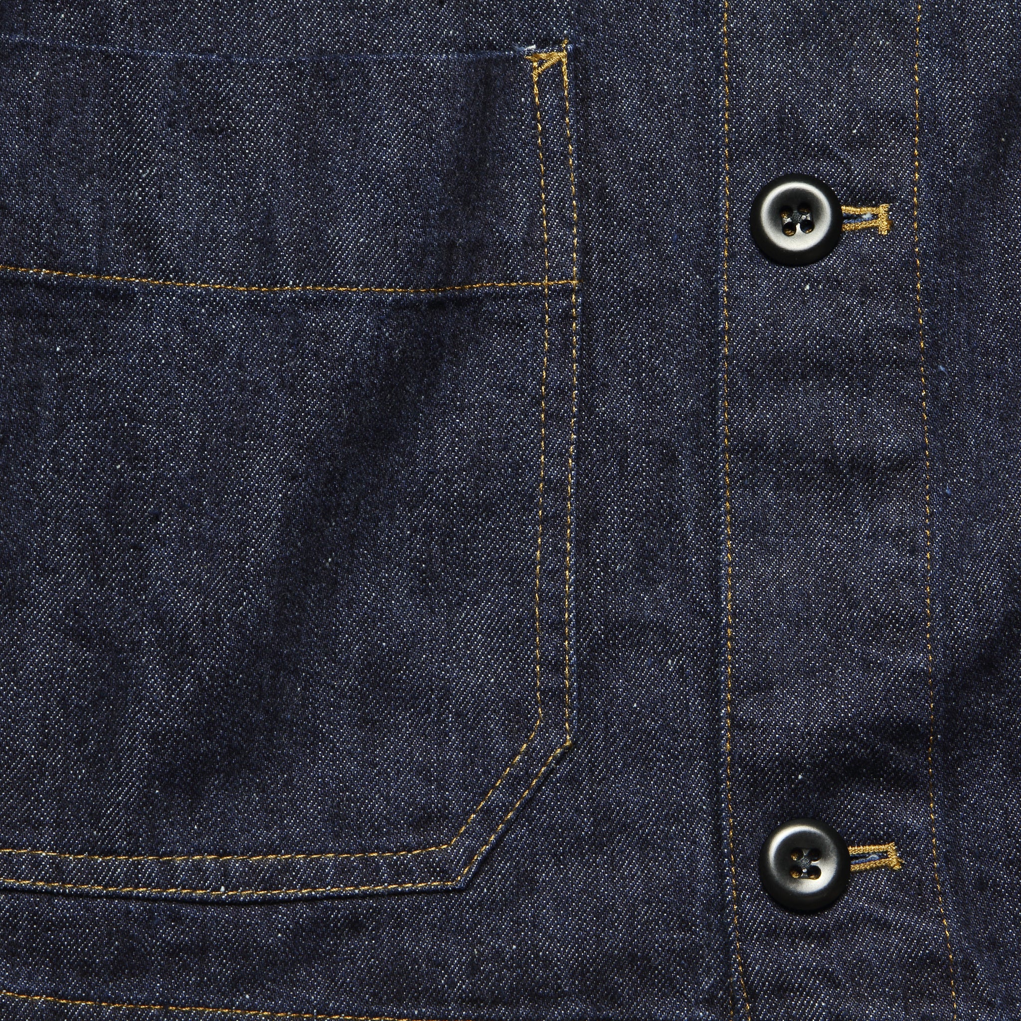 Nepped Denim Shirt Jacket - Rinse - Image 3