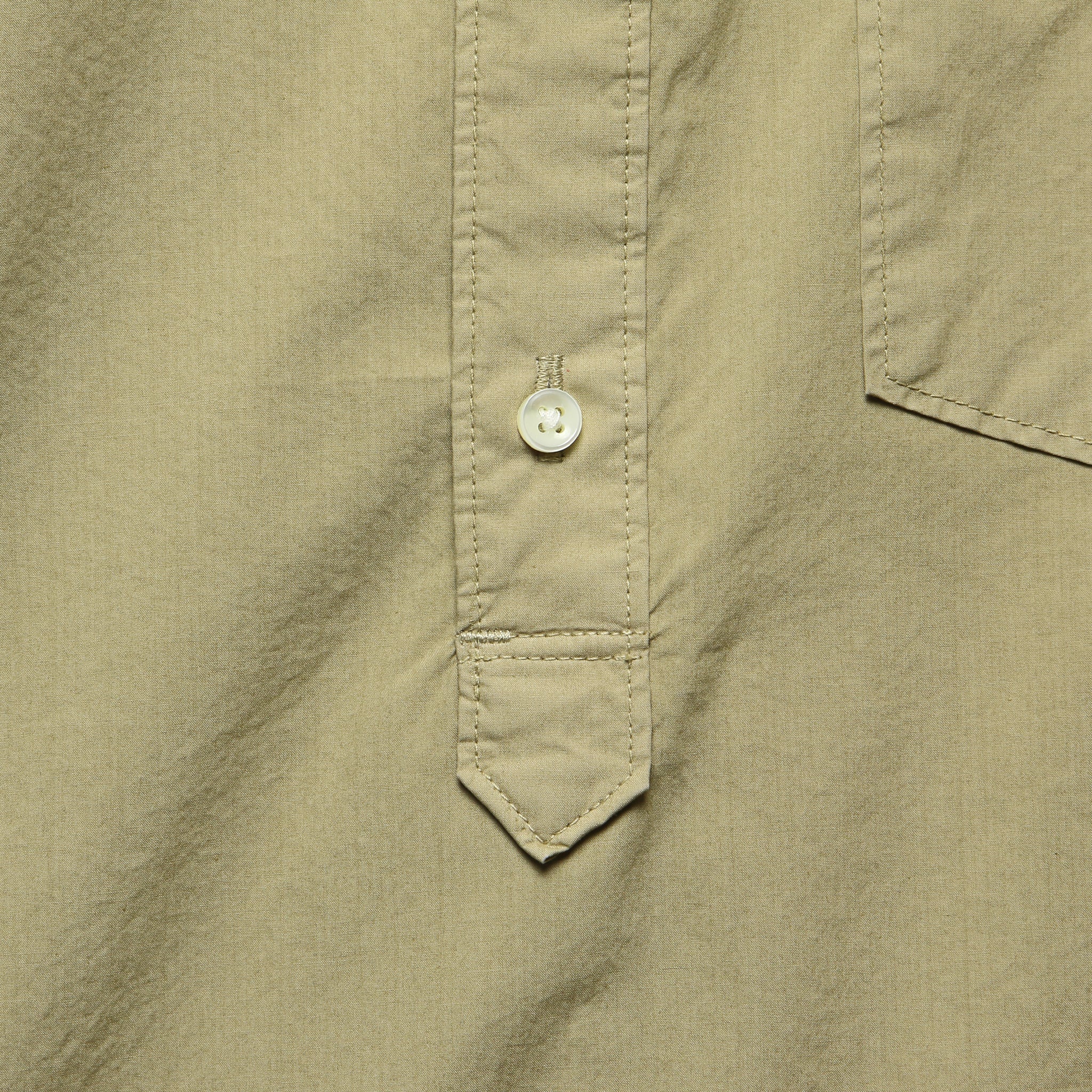Paper Poplin Popover Shirt - Vintage Khaki - Image 3