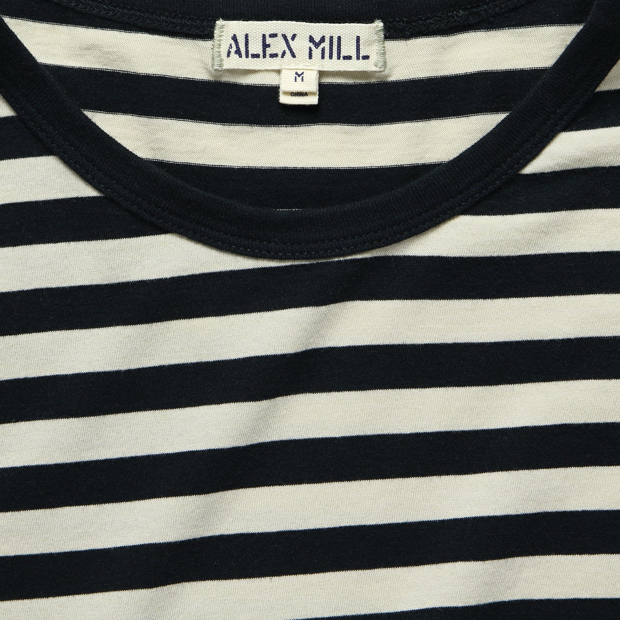 Striped Crew Tee - Anthricite/Bone - Image 2