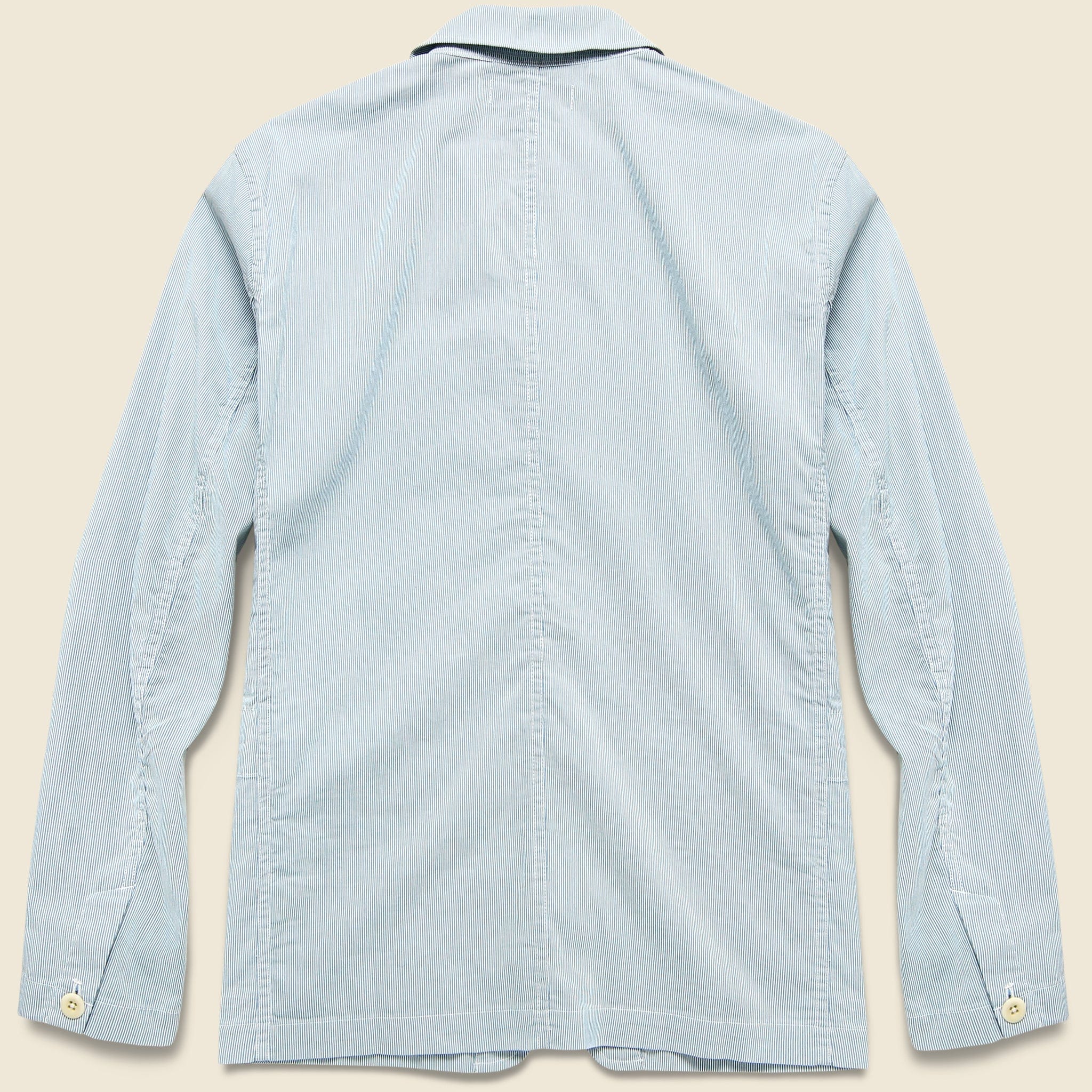 Striped Sack Jacket - Blue/White - Image 2