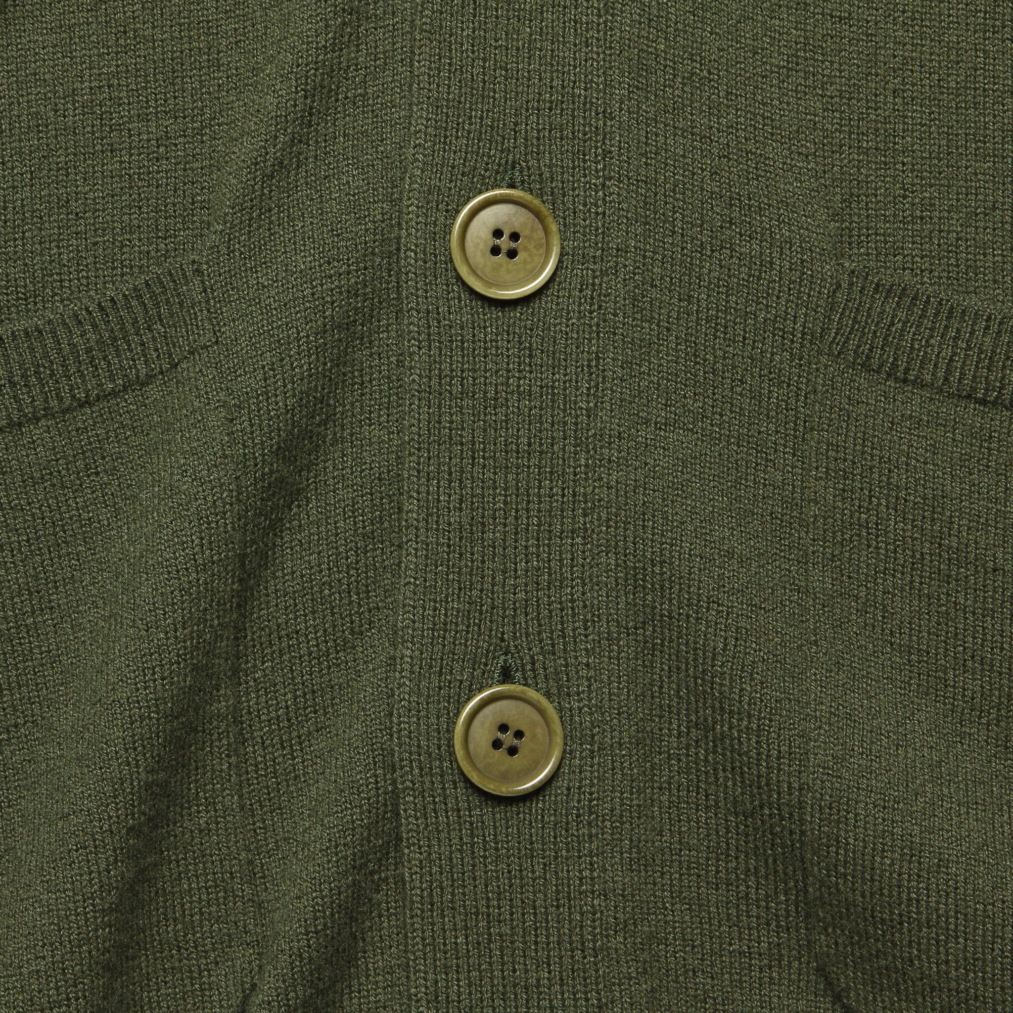 Superfine Merino Cardigan - Olive - Image 3