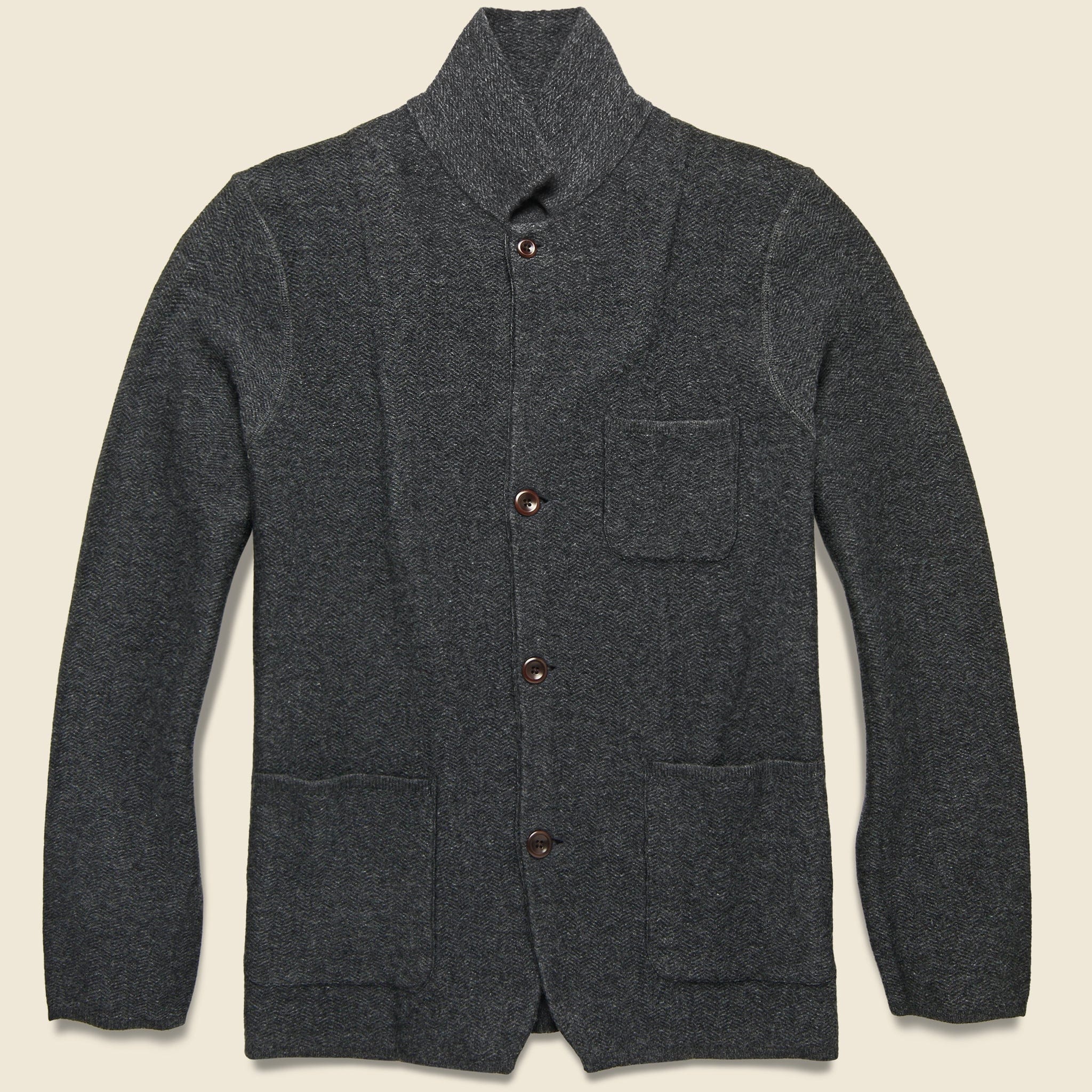 Superfine Merino Mill Blazer - Charcoal