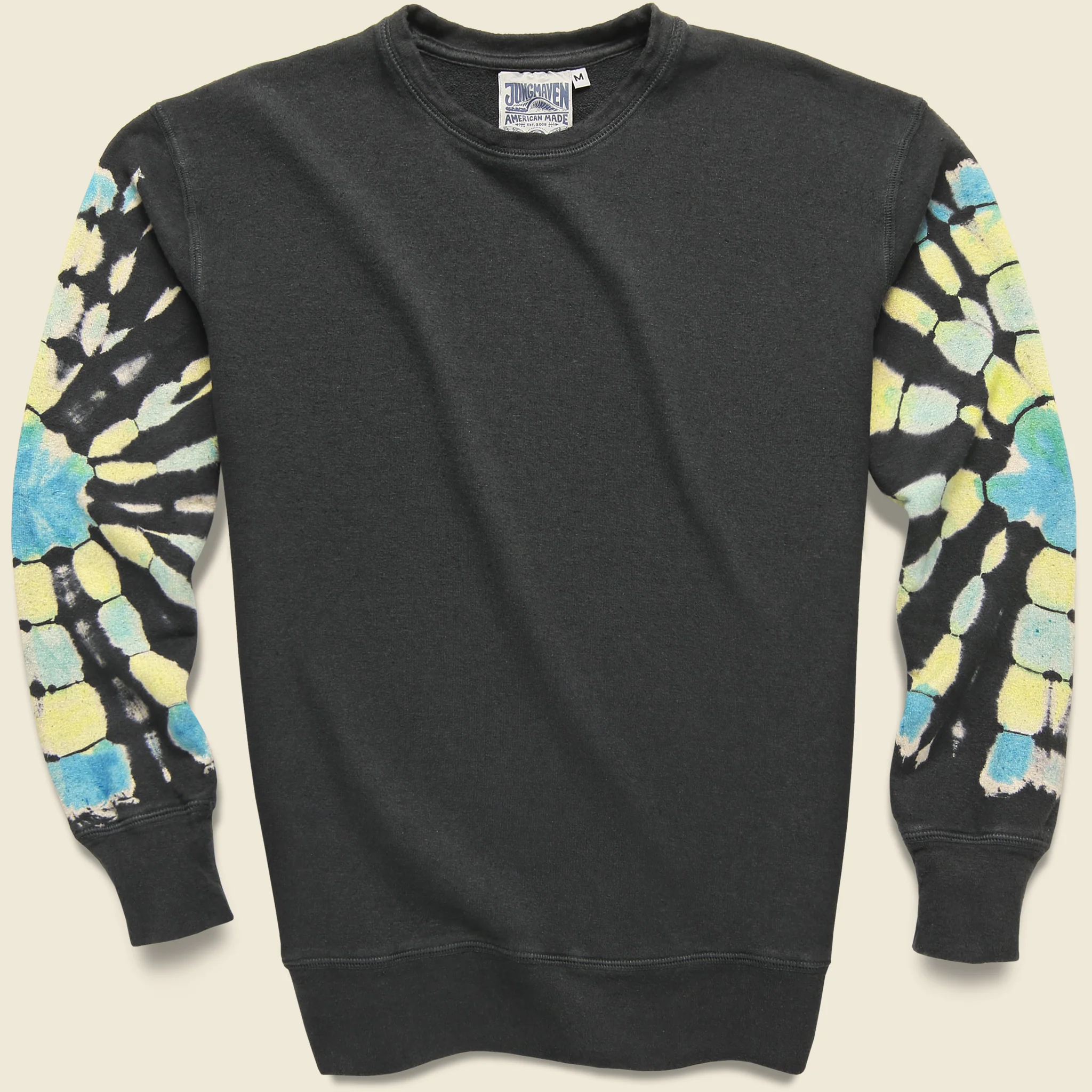 Alpine Raglan Sweatshirt - Stained Glass Tie Dye
