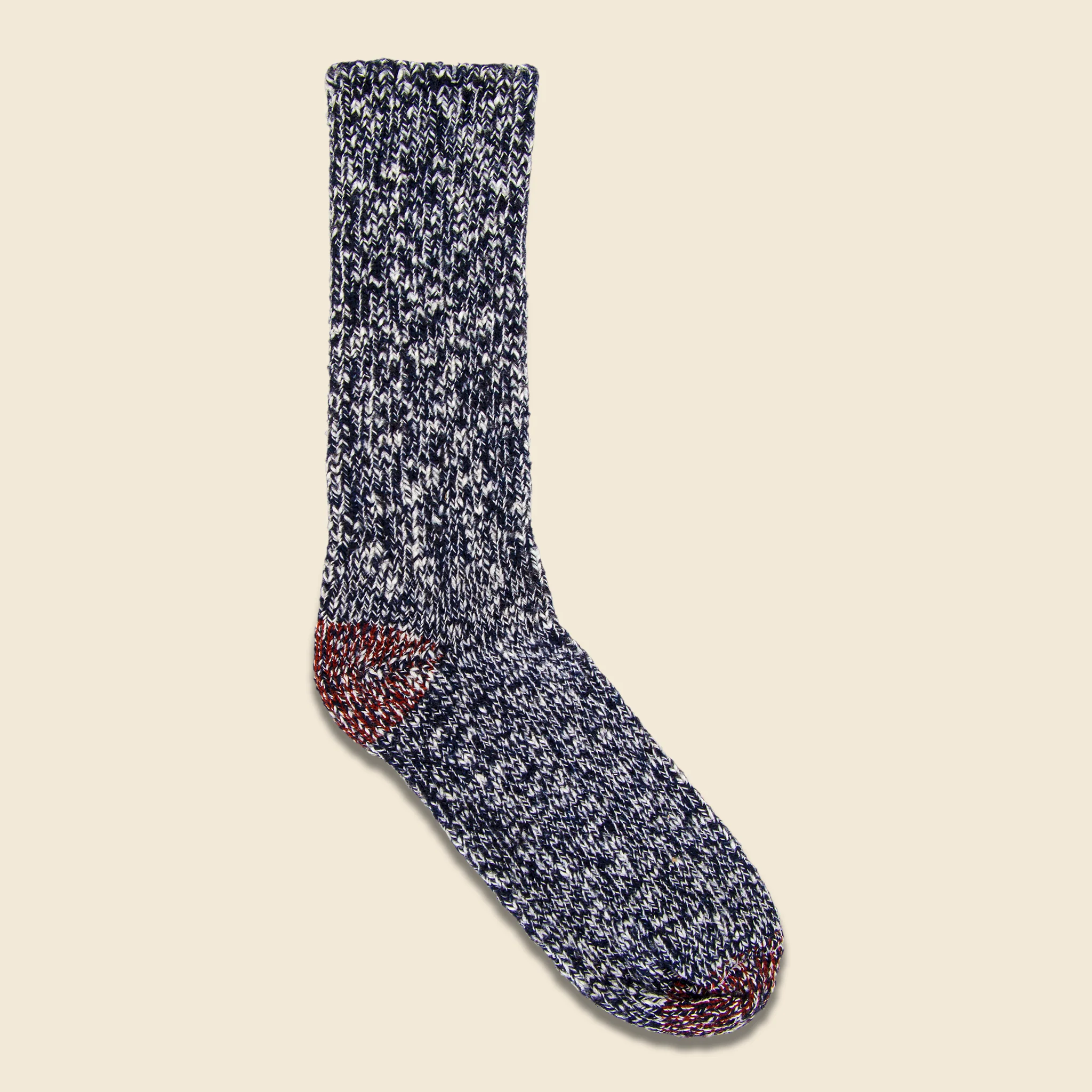 American Slub Crew Sock - Navy