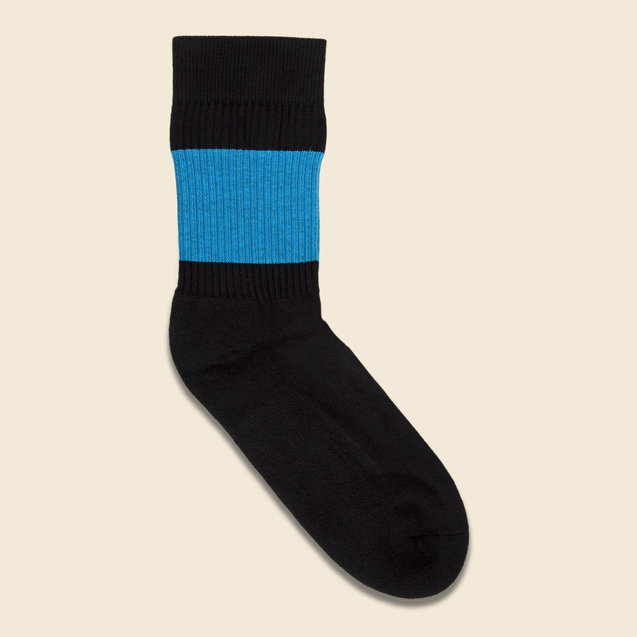 Color Pop Crew Sock - Black/Blue