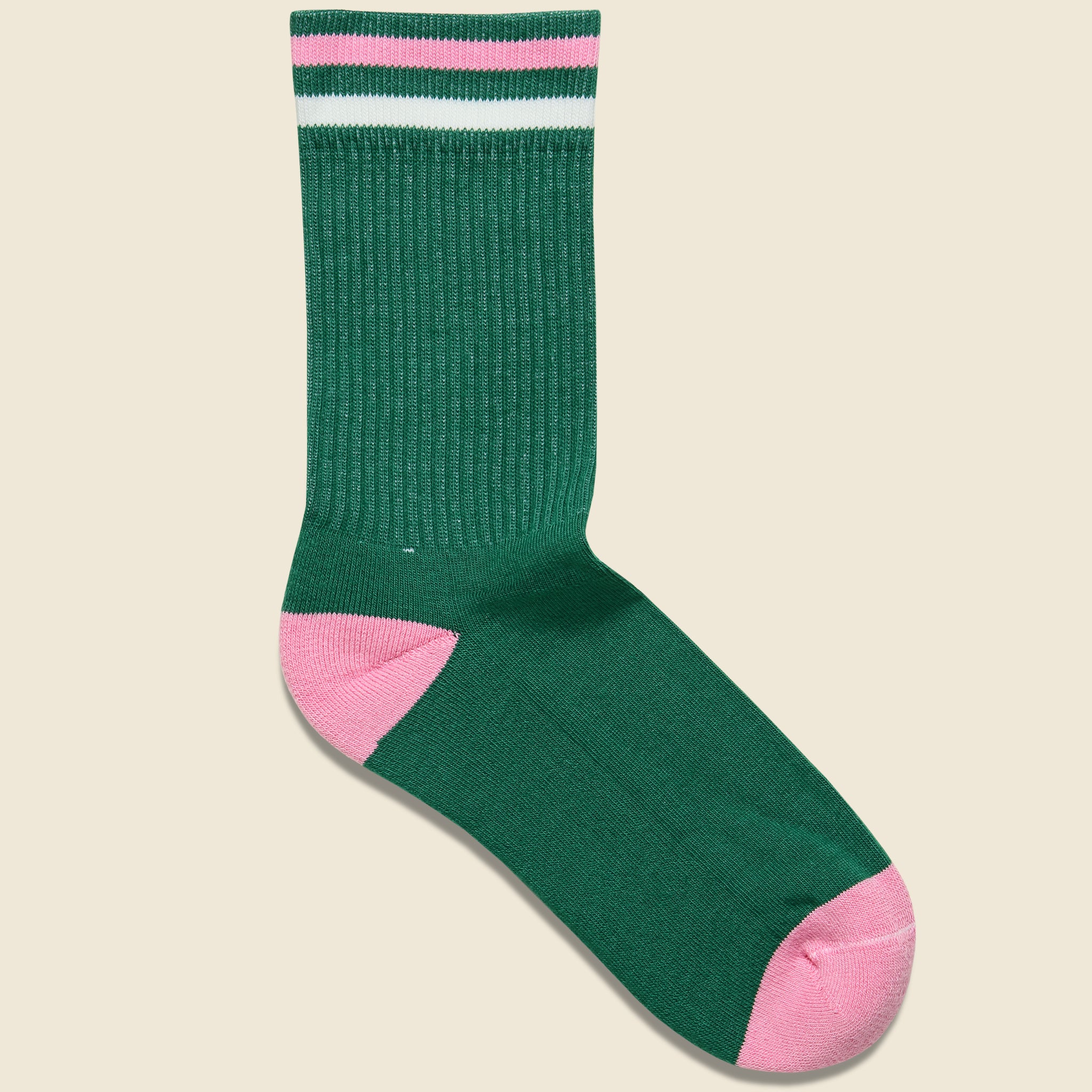 Kennedy Athletic Sock - Green/Pink