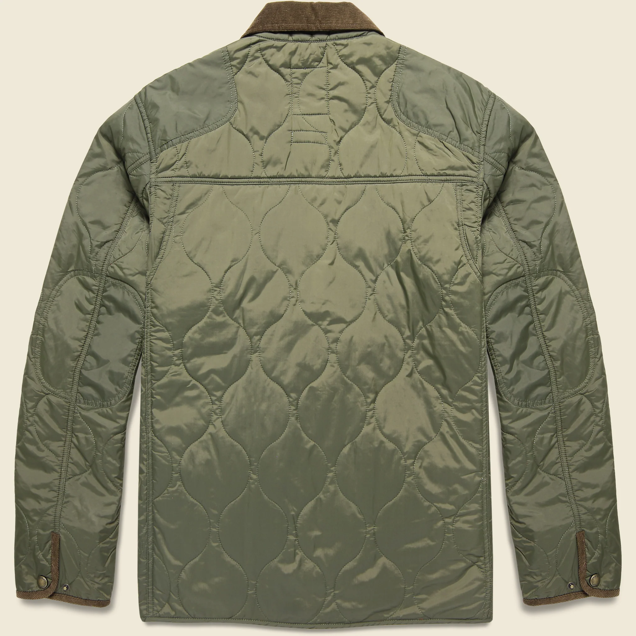 Andrew Light Weight Quilted Jacket - Olive - Image 2