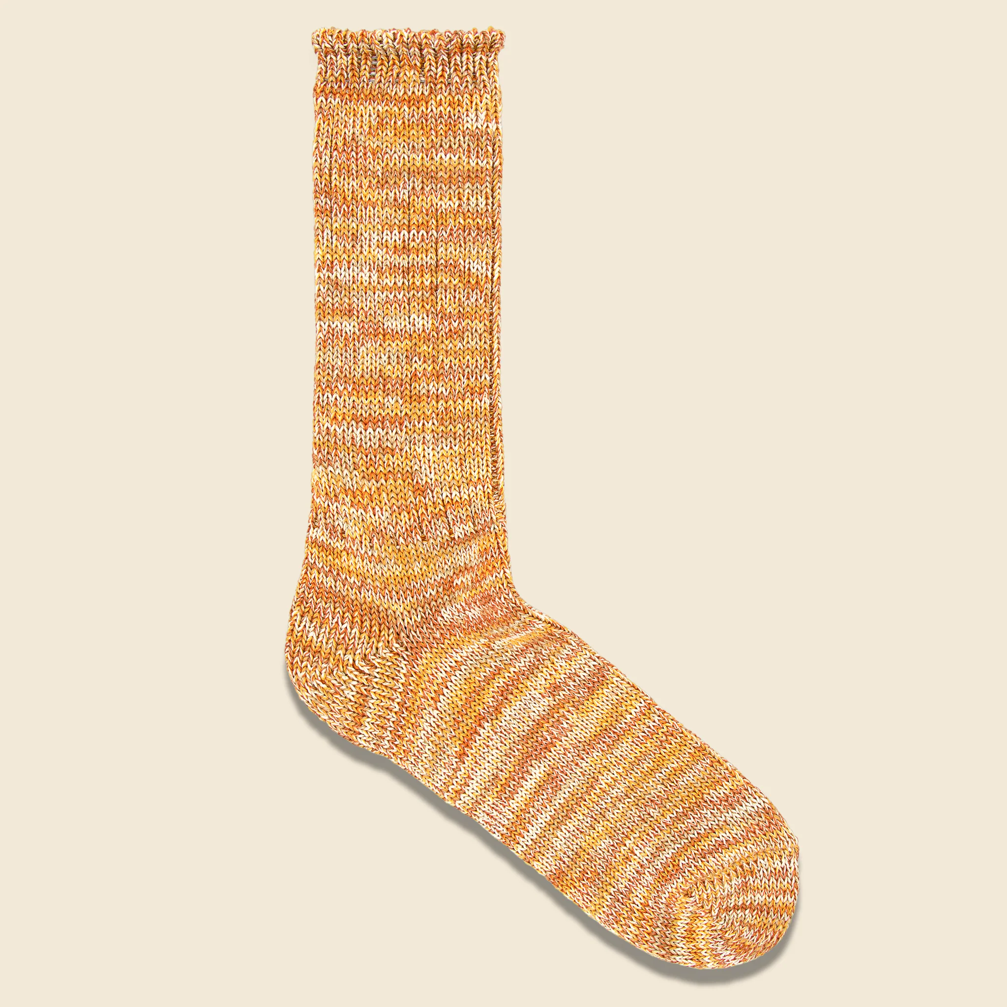 5 Color Mix Crew Sock - Gold