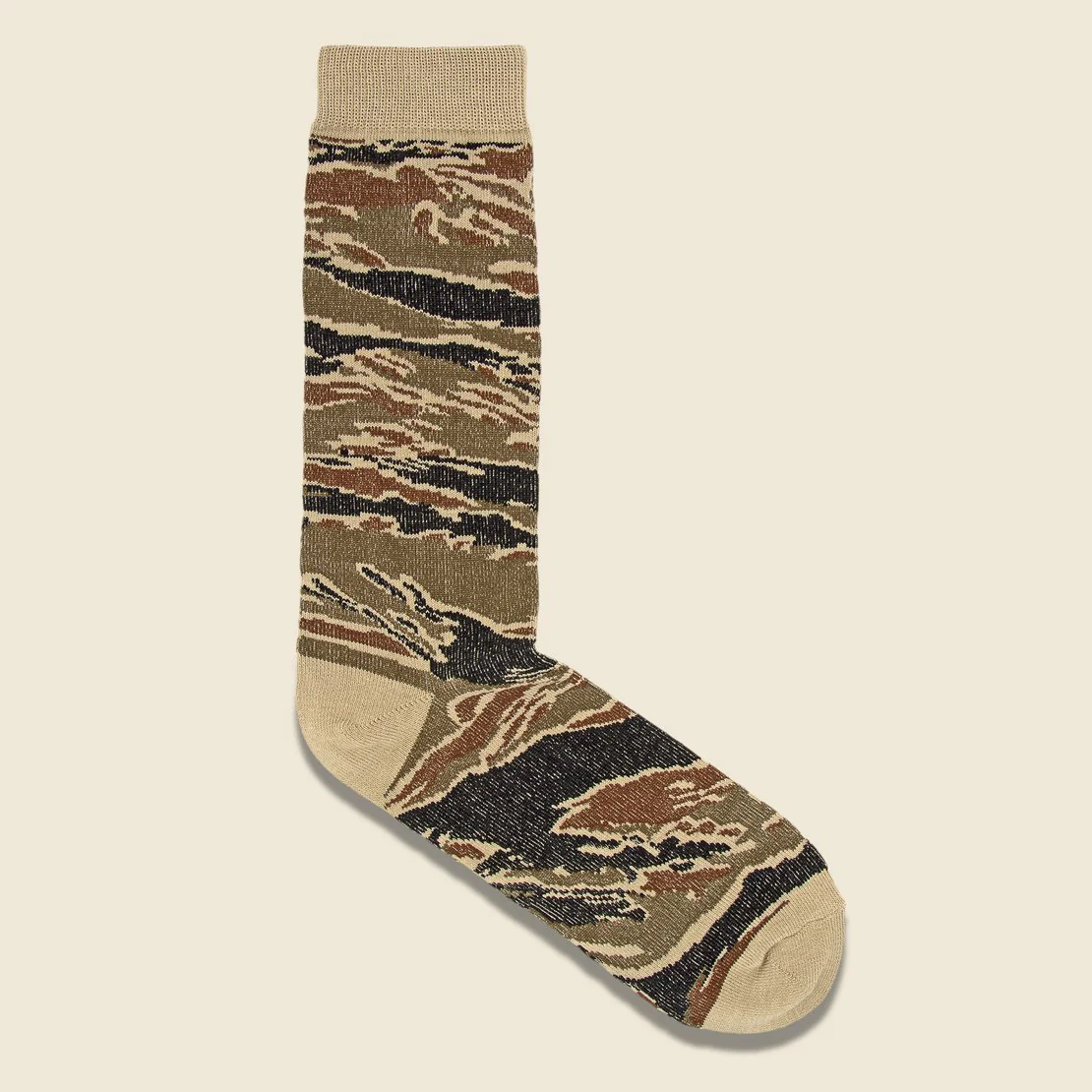 Camo Sock - Beige Multi