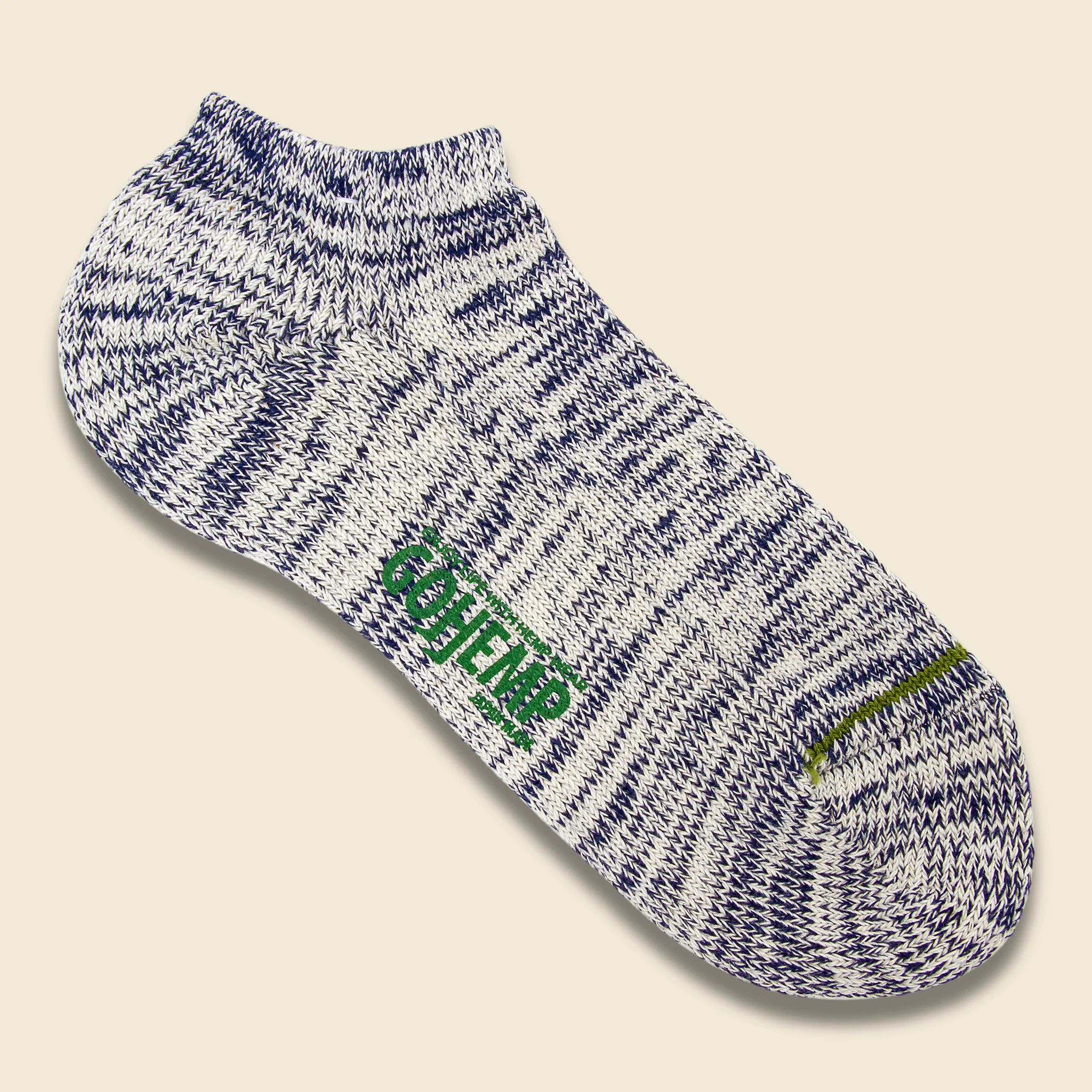Hemp Ankle Sock - Navy